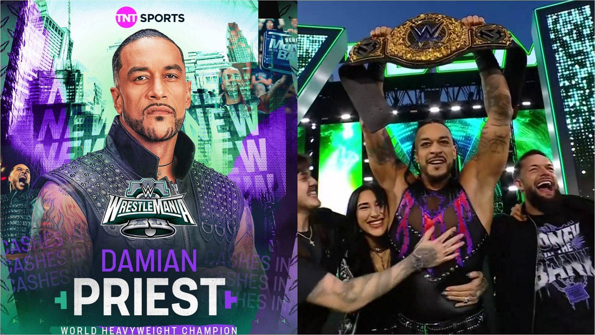 Damian Priest shocked the world by dethroning Drew McIntyre at WWE WrestleMania XL [Images courtesy of WWE