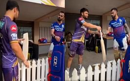 [WATCH] "Spinner pe tod diya tune" - Virat Kohli and Rinku Singh engage in a funny interaction ahead of KKR vs RCB IPL 2024 game