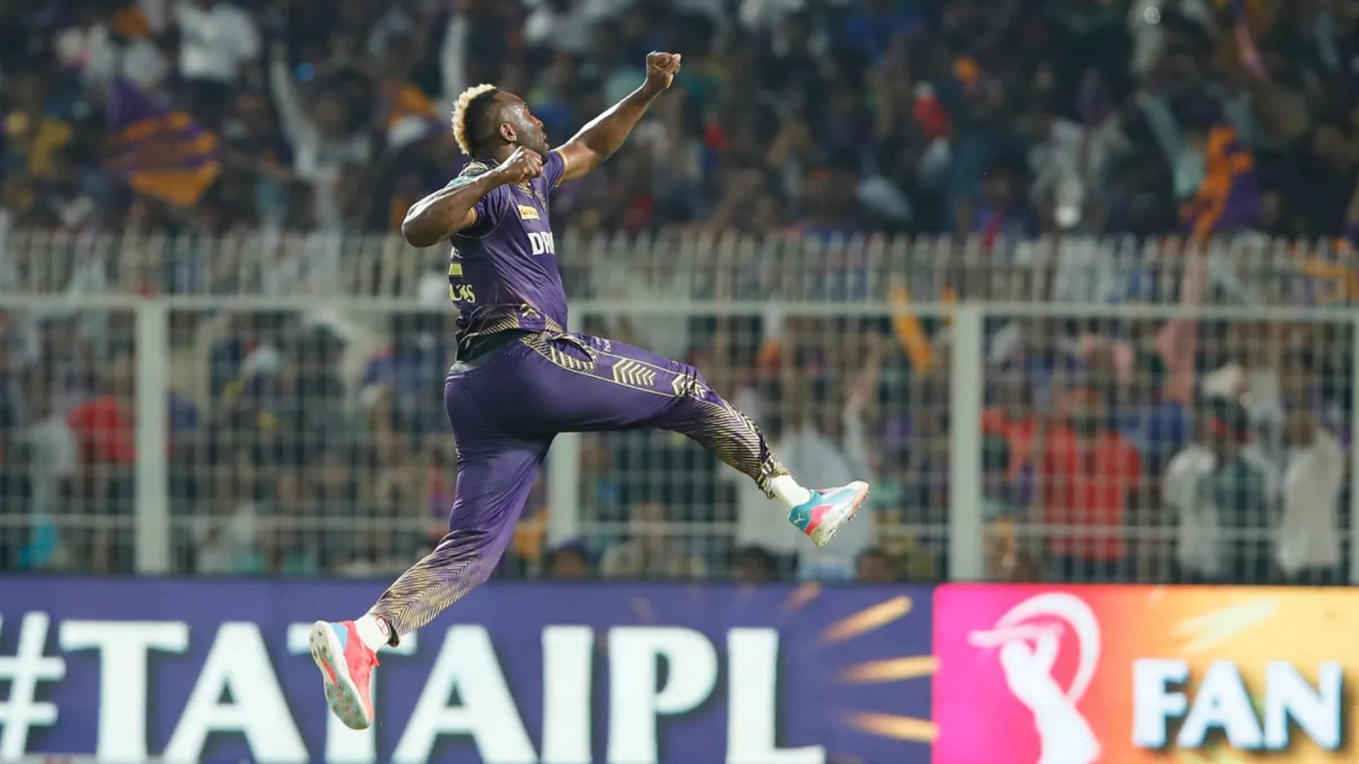 Andre Russell of KKR in action (Credits: IPL)