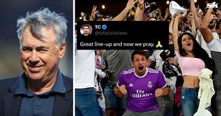 "This is the perfect lineup", "Ancelotti cooked" - Fans react as Real Madrid name XI to face Manchester City in UCL Q/F tie