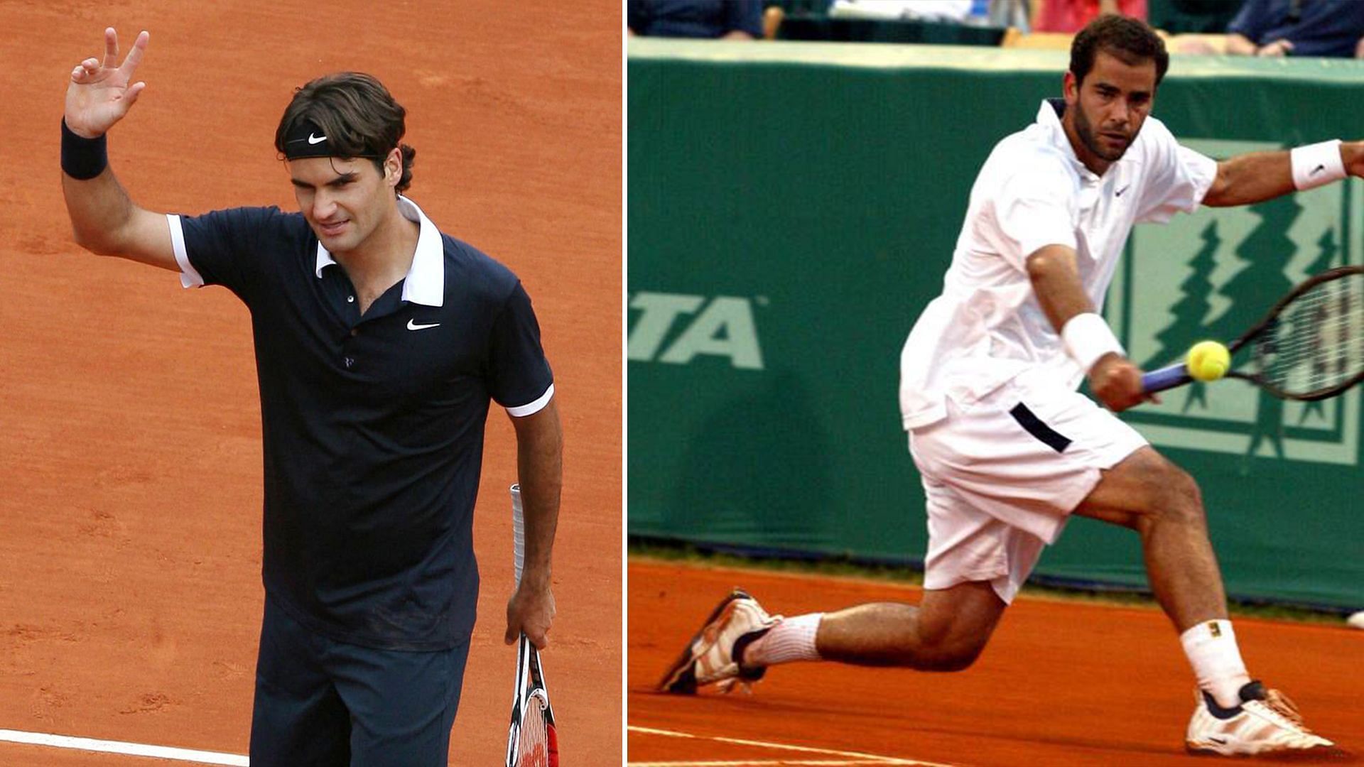 Both Federer and Sampras counted clay as their least favored surface