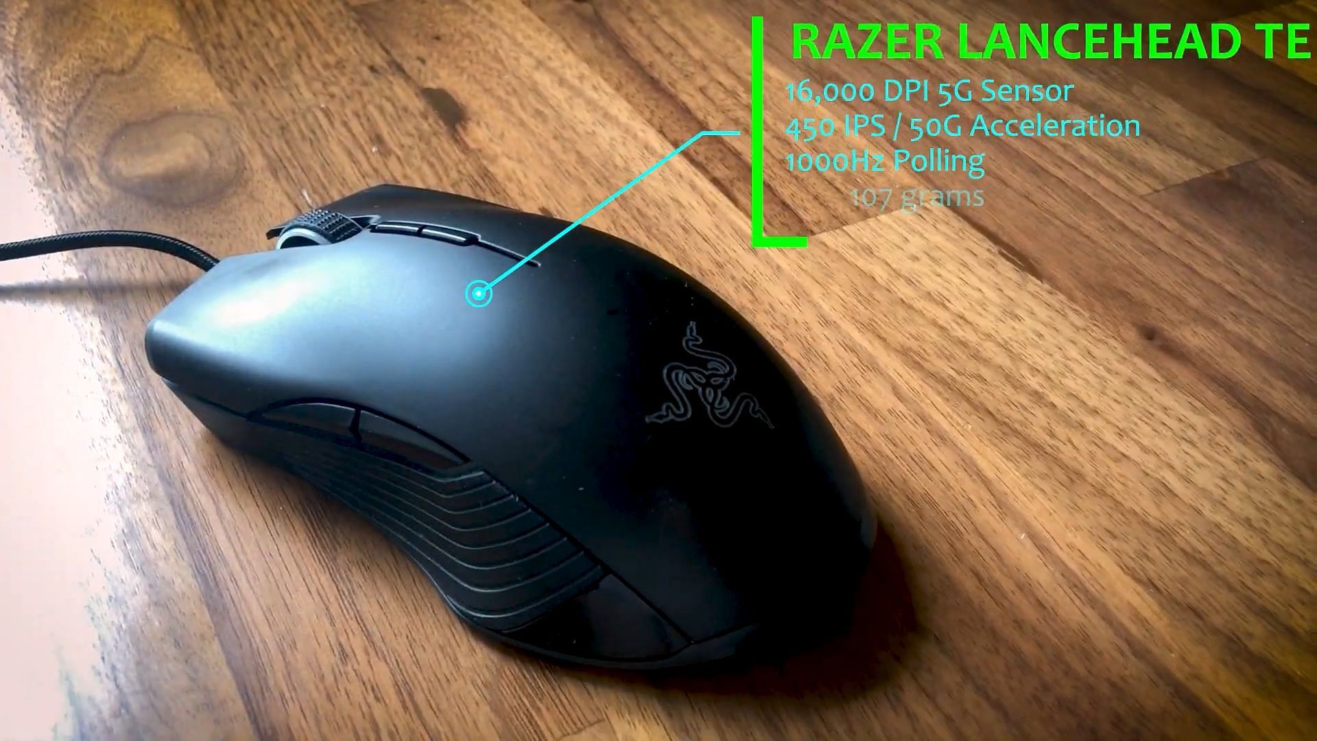 A Razer wired mouse specs (Image via Gamers&#039; Clinic)