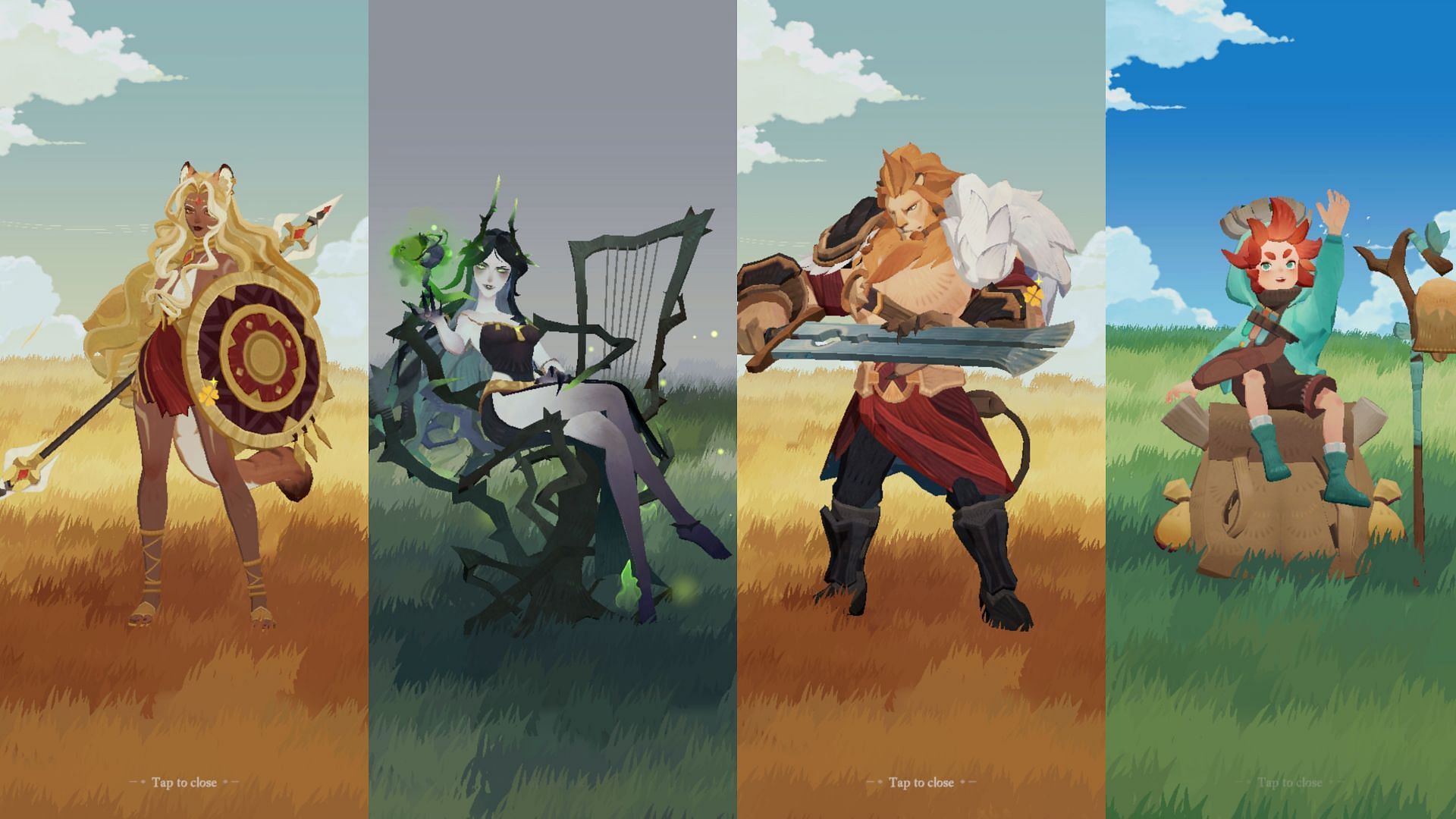 Cecia, Rowan, Brutus, and Antandra are heroes that can breeze through AFK Stages in AFK Journey (Image via Lilith Games)