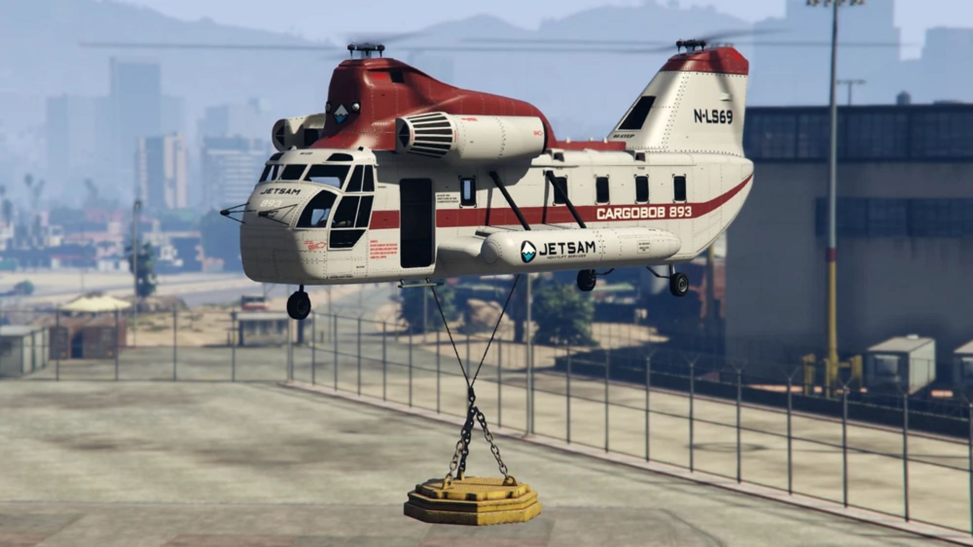 The Western Company Cargobob Jetsam in Grand Theft Auto 5 (Image via Rockstar Games, GTA Wiki)