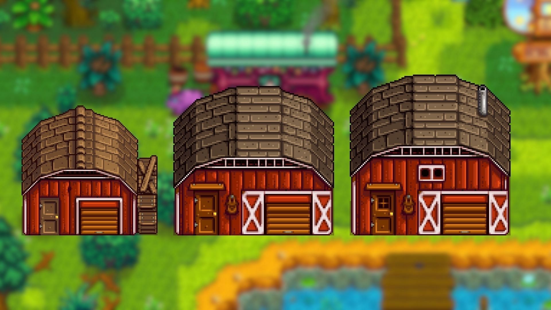 Stardew Valley Barn can be leveled up after collecting sufficient resources (Image via ConcernedApe)