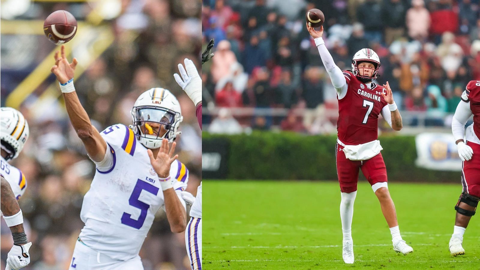 QBs Jayden Daniels and Spencer Rattler are two top NFL Draft prospects from the SEC.
