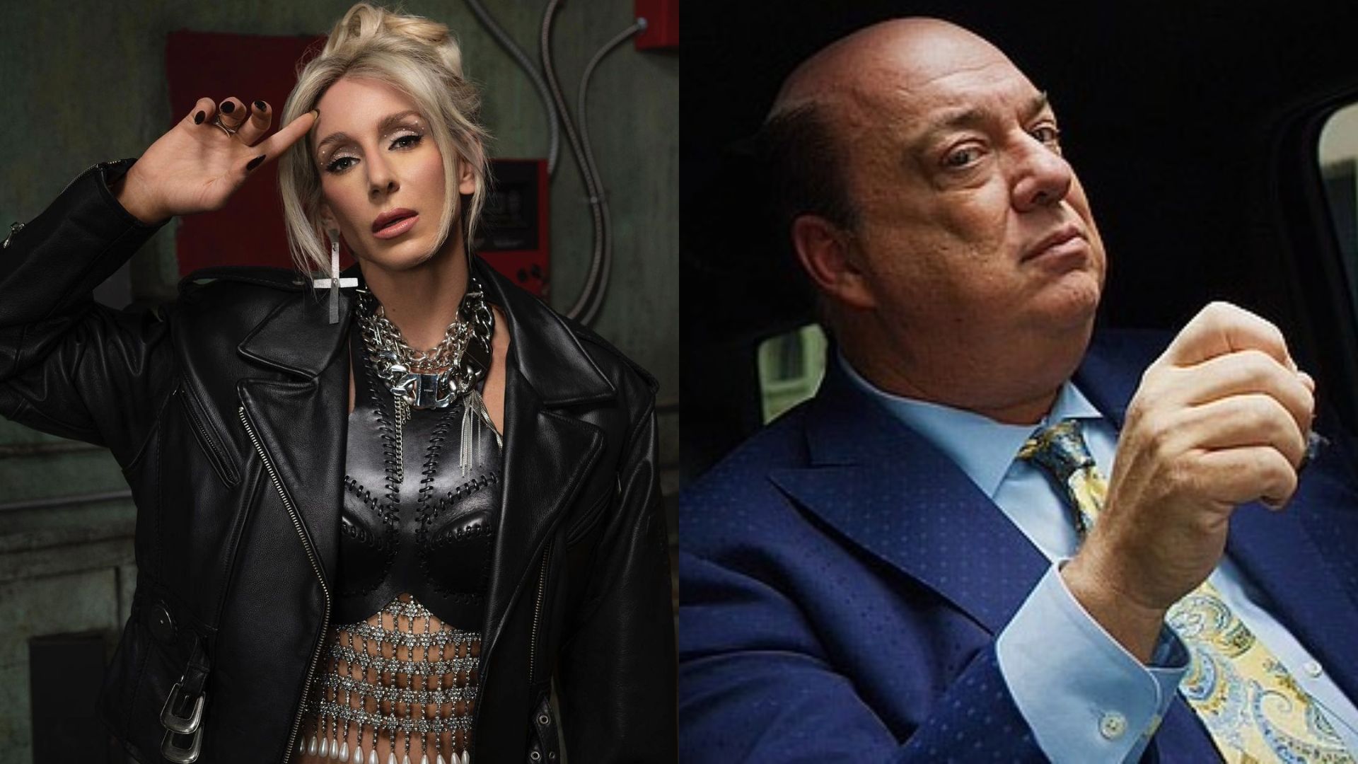 Charlotte Flair and The Wiseman Paul Heyman.