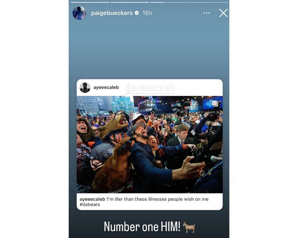Paige Bueckers “Number one HIM!” UConn star Paige Bueckers hypes up