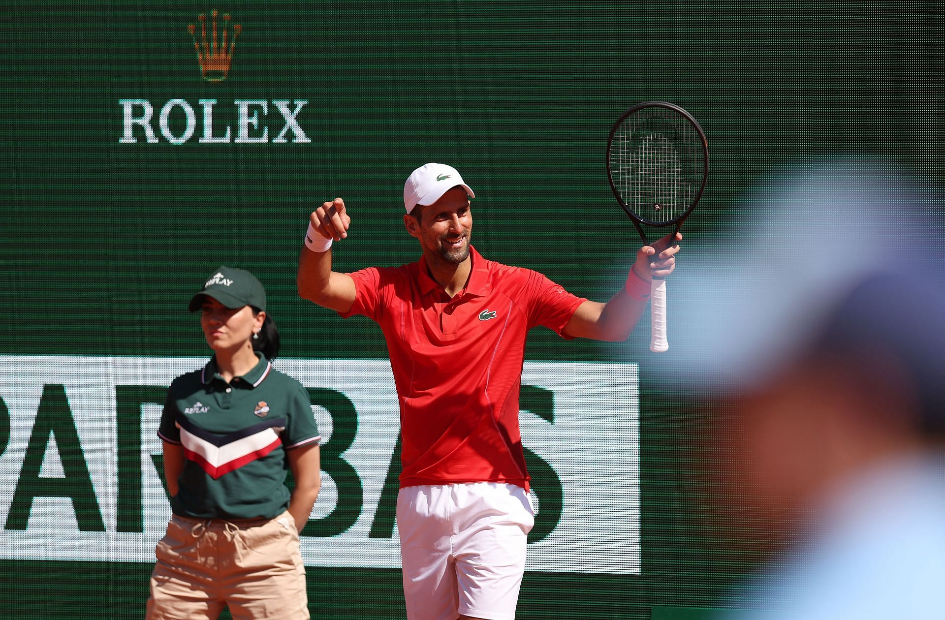 Novak Djokovic pictured at the 2024 Monte-Carlo Masters
