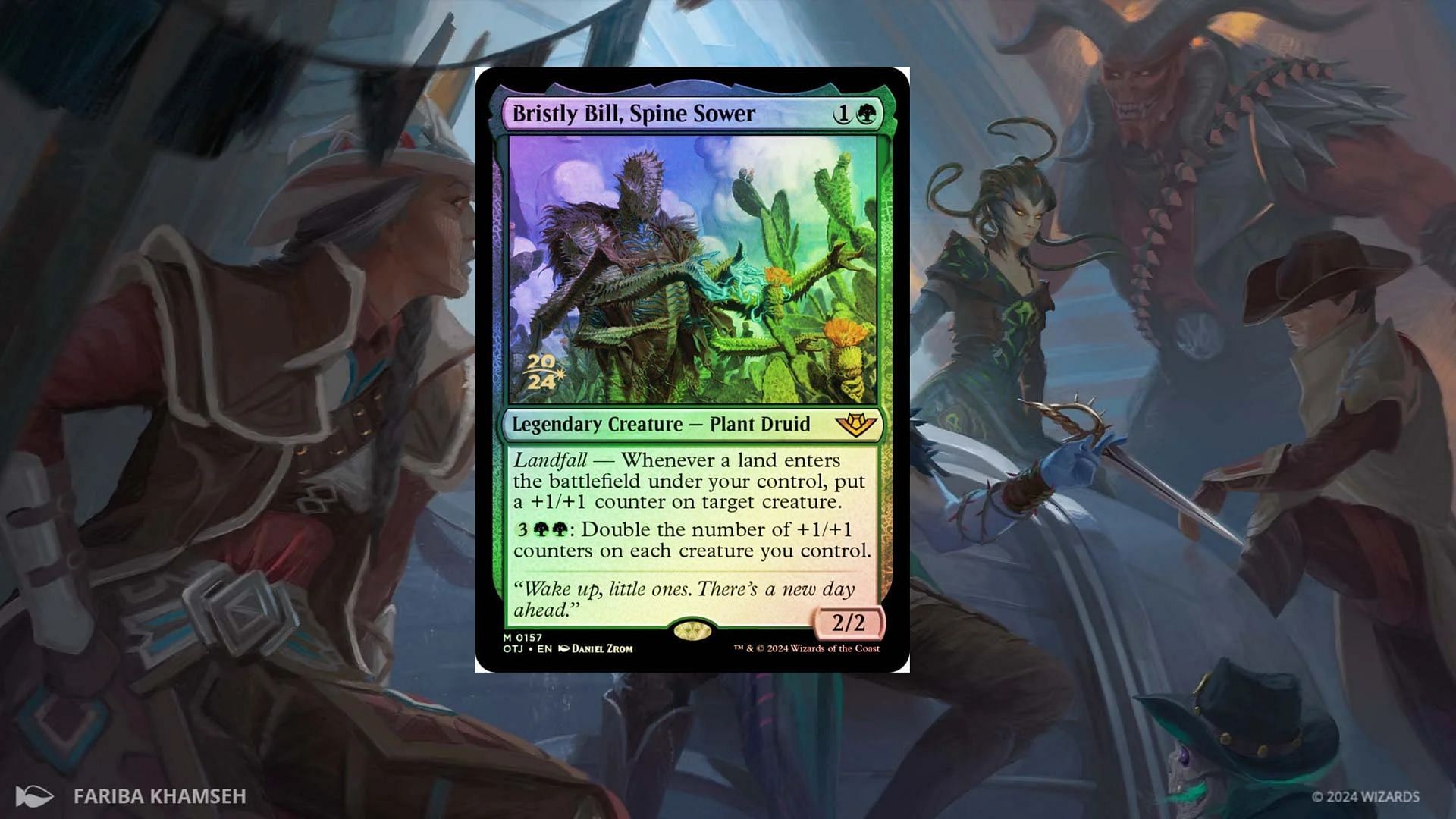 Bristly Bill makes your creatures so much bigger in MTG (Image via Wizards of the Coast)
