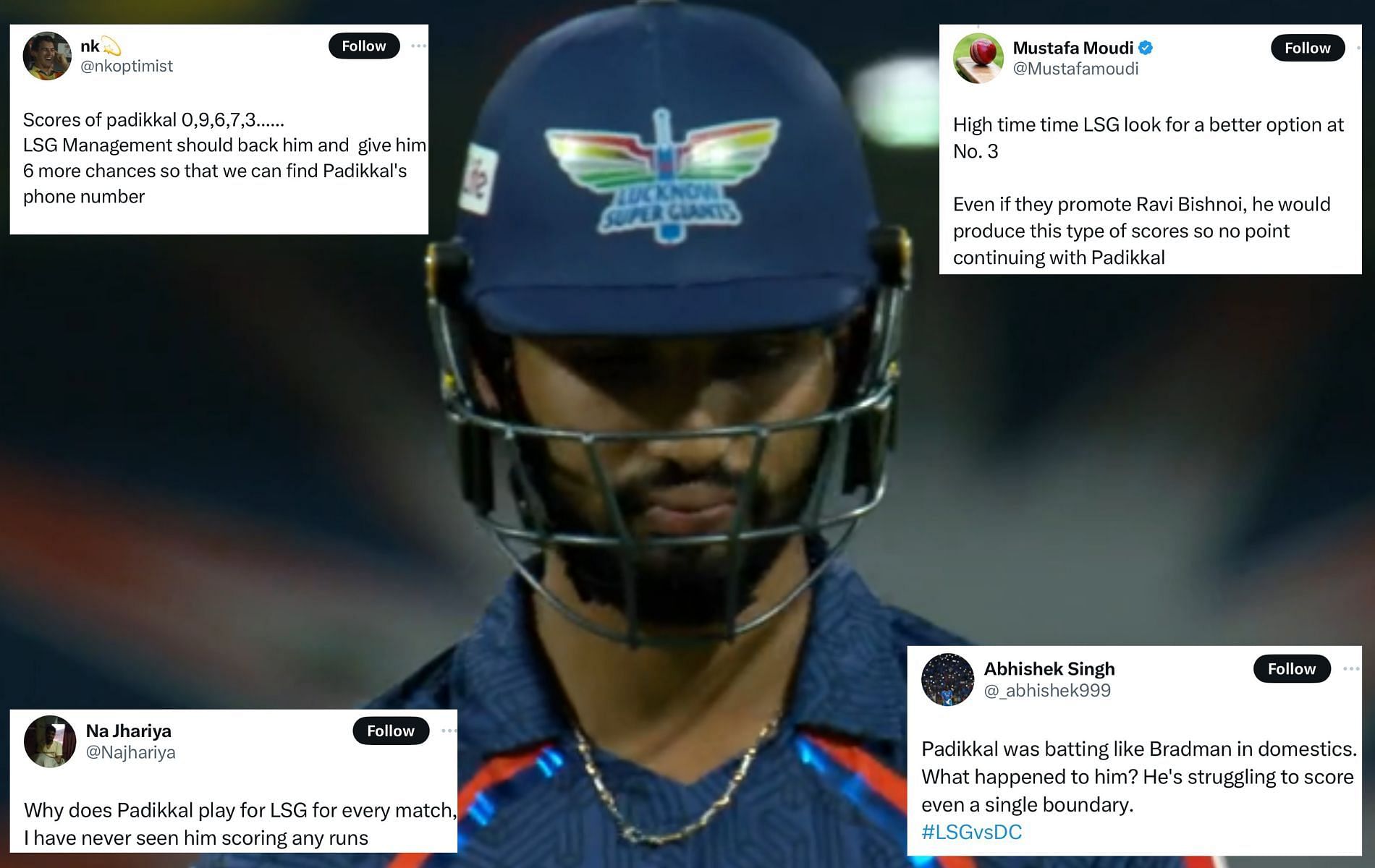 Devdutt Padikkal has registered five single-digit scores in IPL 2024.