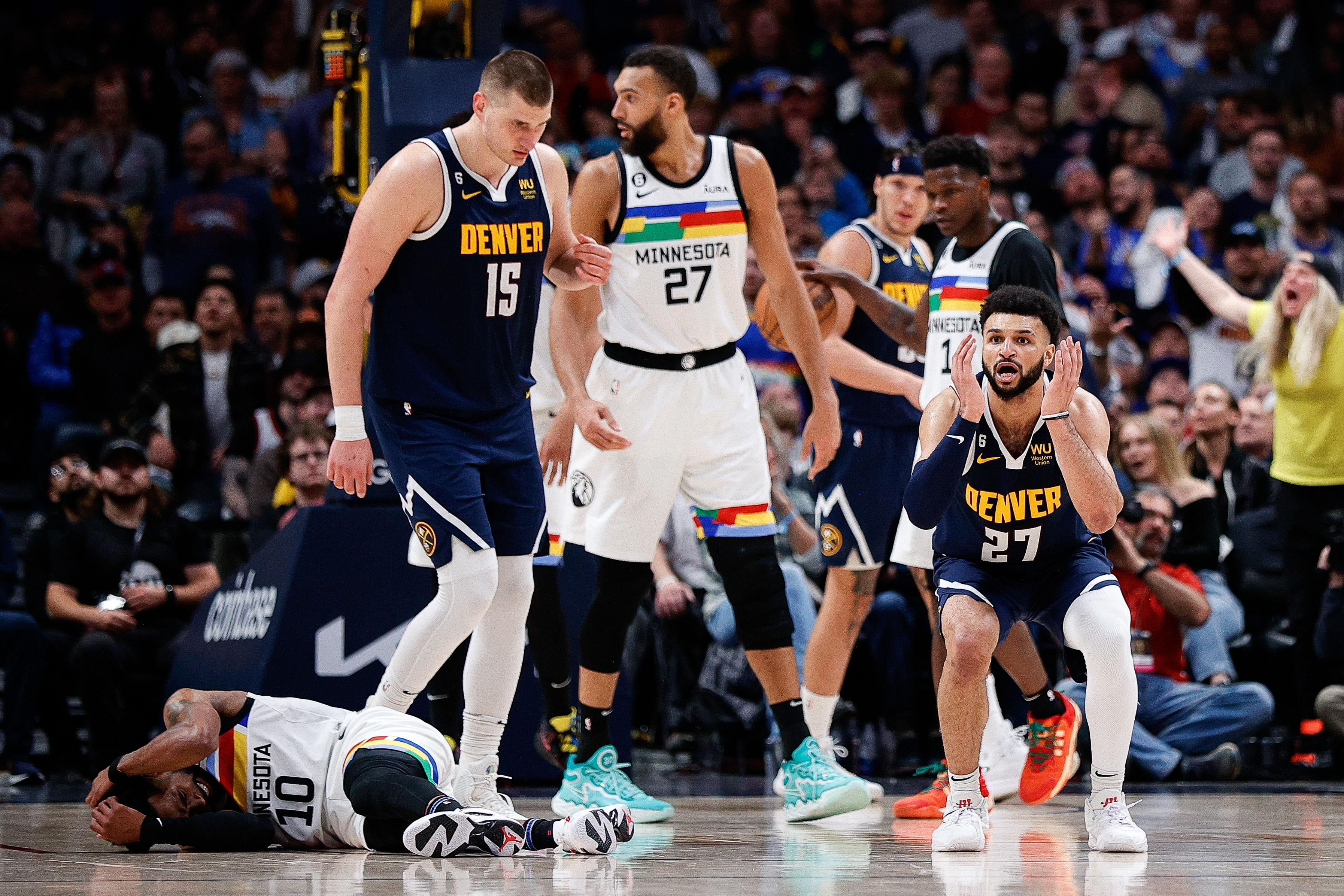 NBA: Playoffs-Minnesota Timberwolves at Denver Nuggets