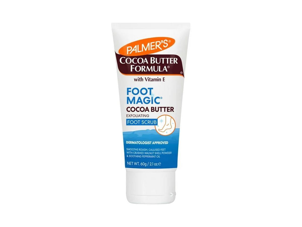 Palmer&#039;s Cocoa Butter Formula Foot Magic Exfoliating Scrub (Image via Walmart)