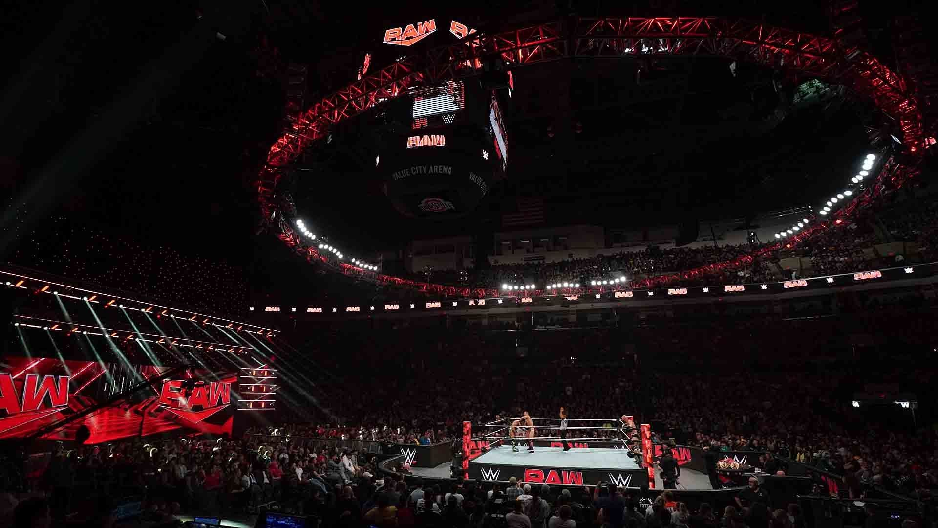 The WWE Universe packs local arena for a live RAW episode