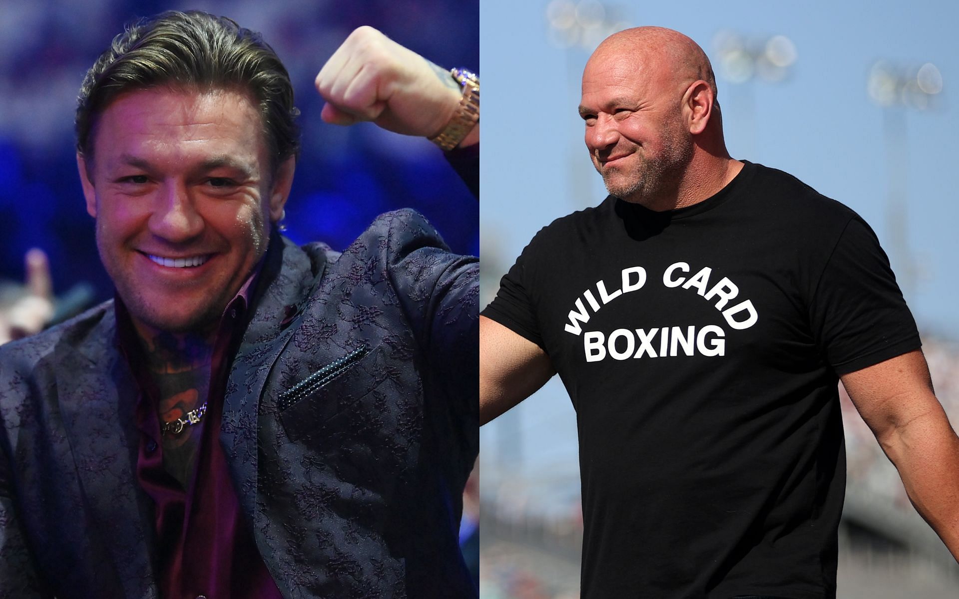 Dana White (right) drops Conor McGregor (left) return hint [Image via: Getty Images] 