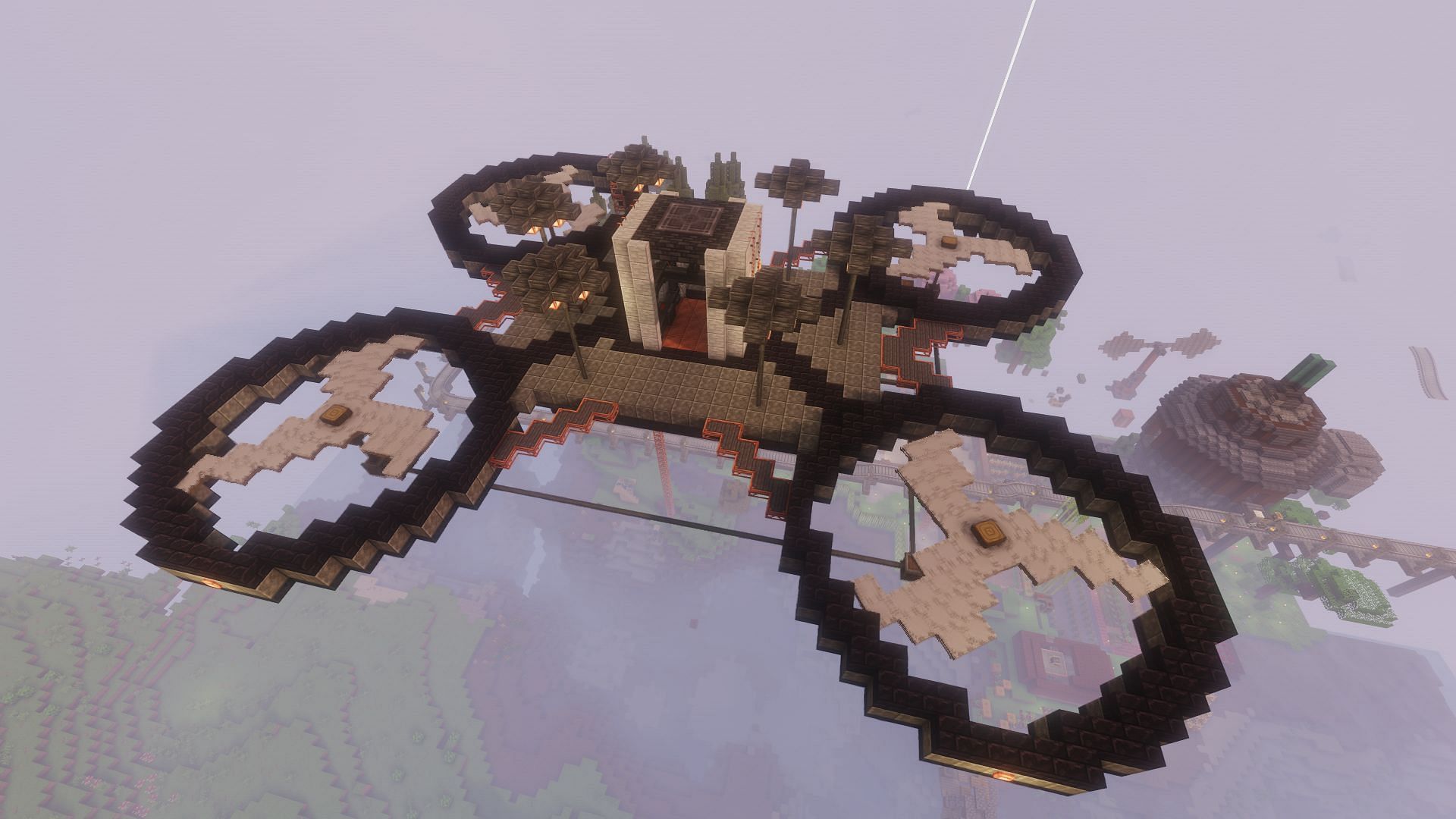 Destroying cool builds is a quick way to lose players on a server (Image via Mojang)
