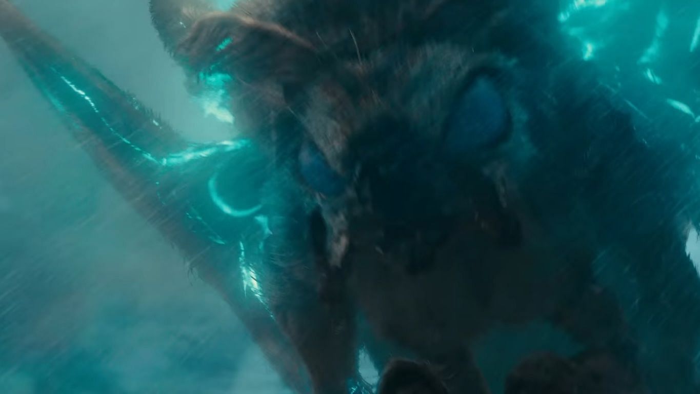 Mothra in the Monster (Image via Warner Bros Pictures, Godzilla: King of the Monsters Trailer 2, 01:59)