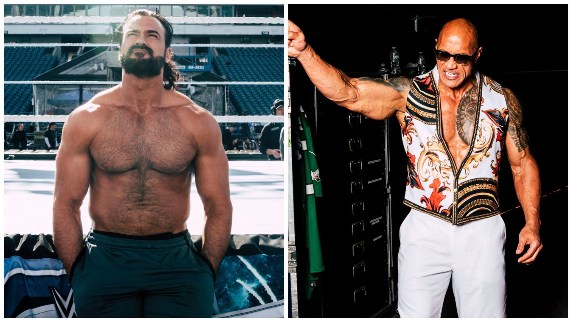 Drew McIntyre waits for WrestleMania XL Sunday, The Rock backstage at WrestleMania