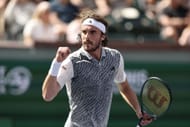 Stefanos Tsitsipas at the BNP Paribas Open 2024 at Indian Wells