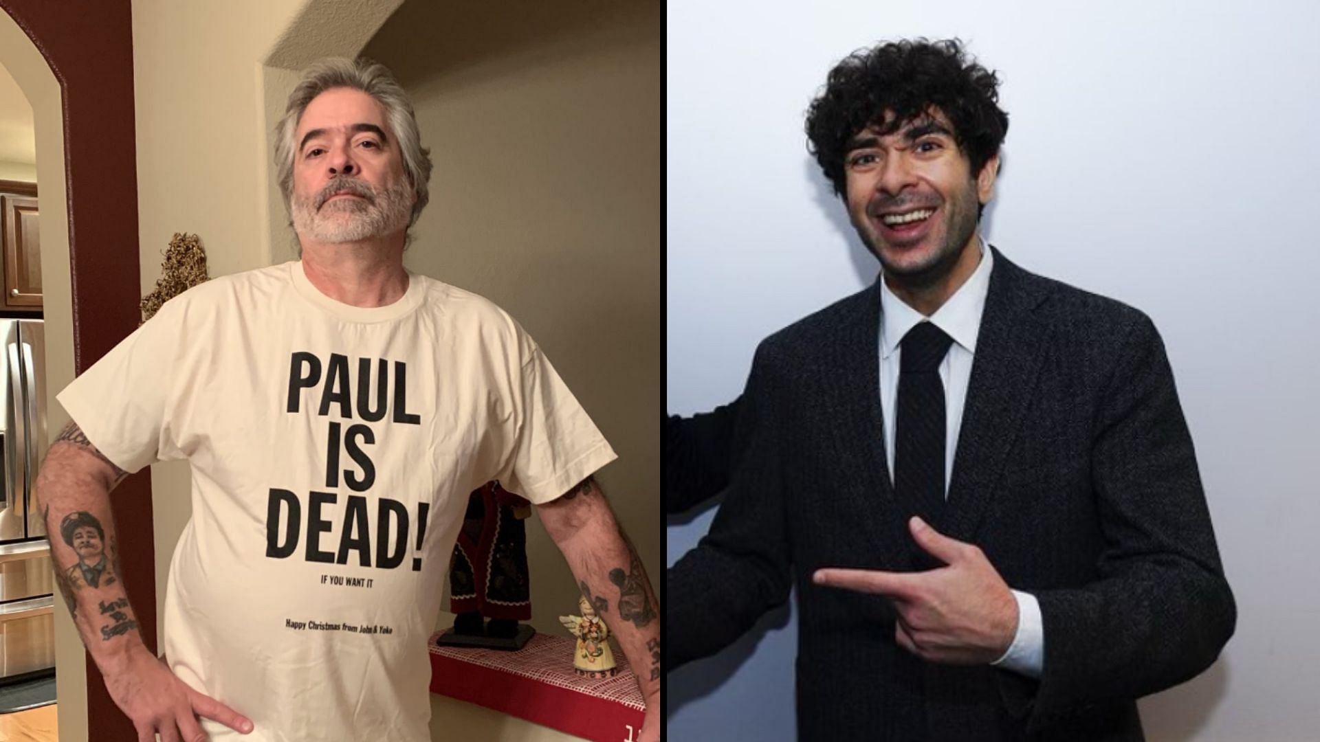 Vince Russo (left), Tony Khan (right)