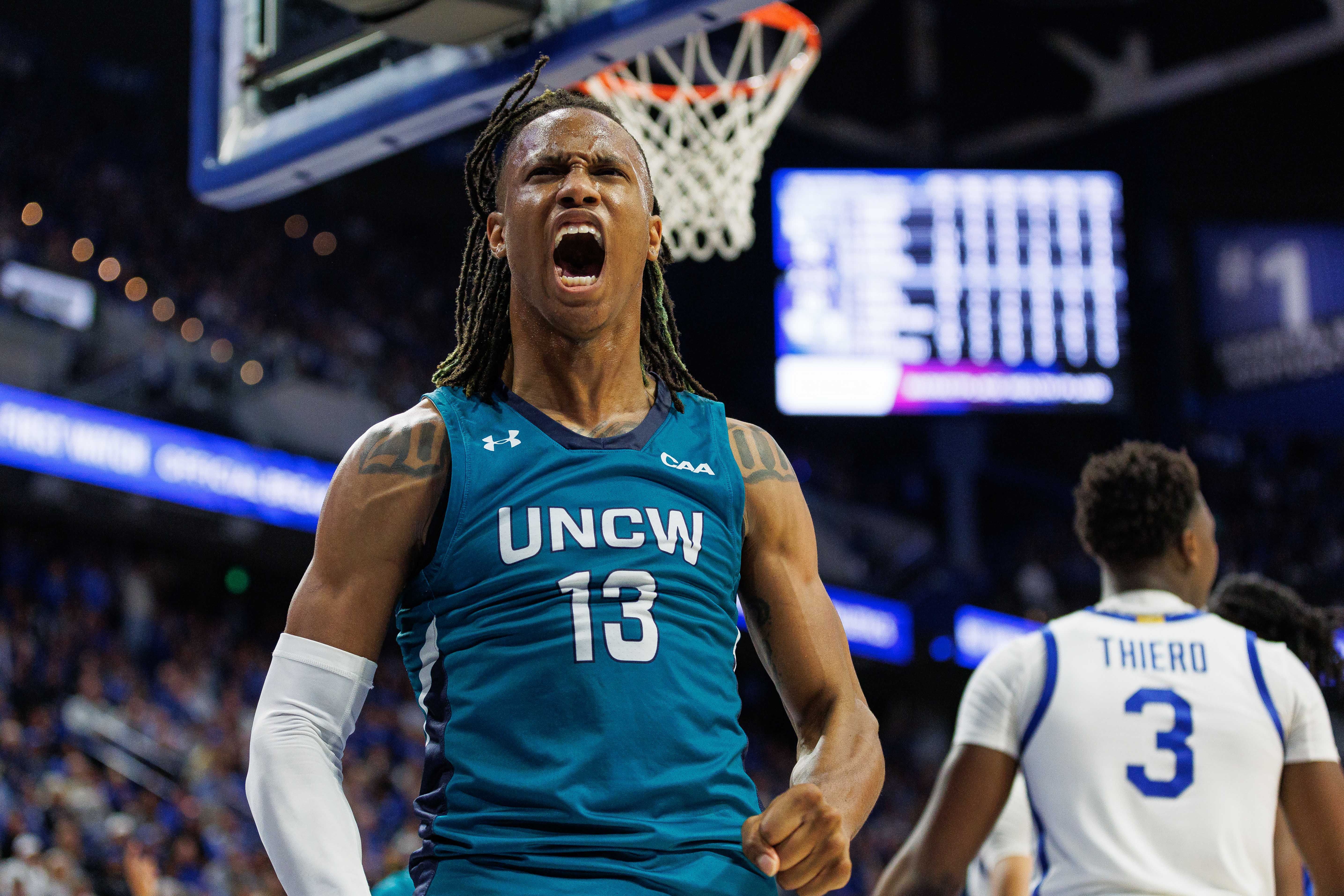 Trazarien White finished with career-high numbers in points, rebounds and 3-point shooting percentage this past season for UNC Wilmington.