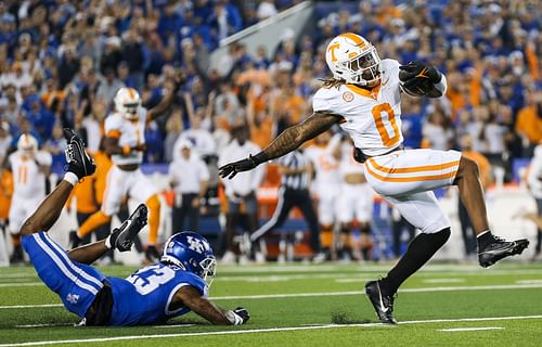 Tennessee running back Jaylen Wright is Tennessee's top NFL Draft prospect.