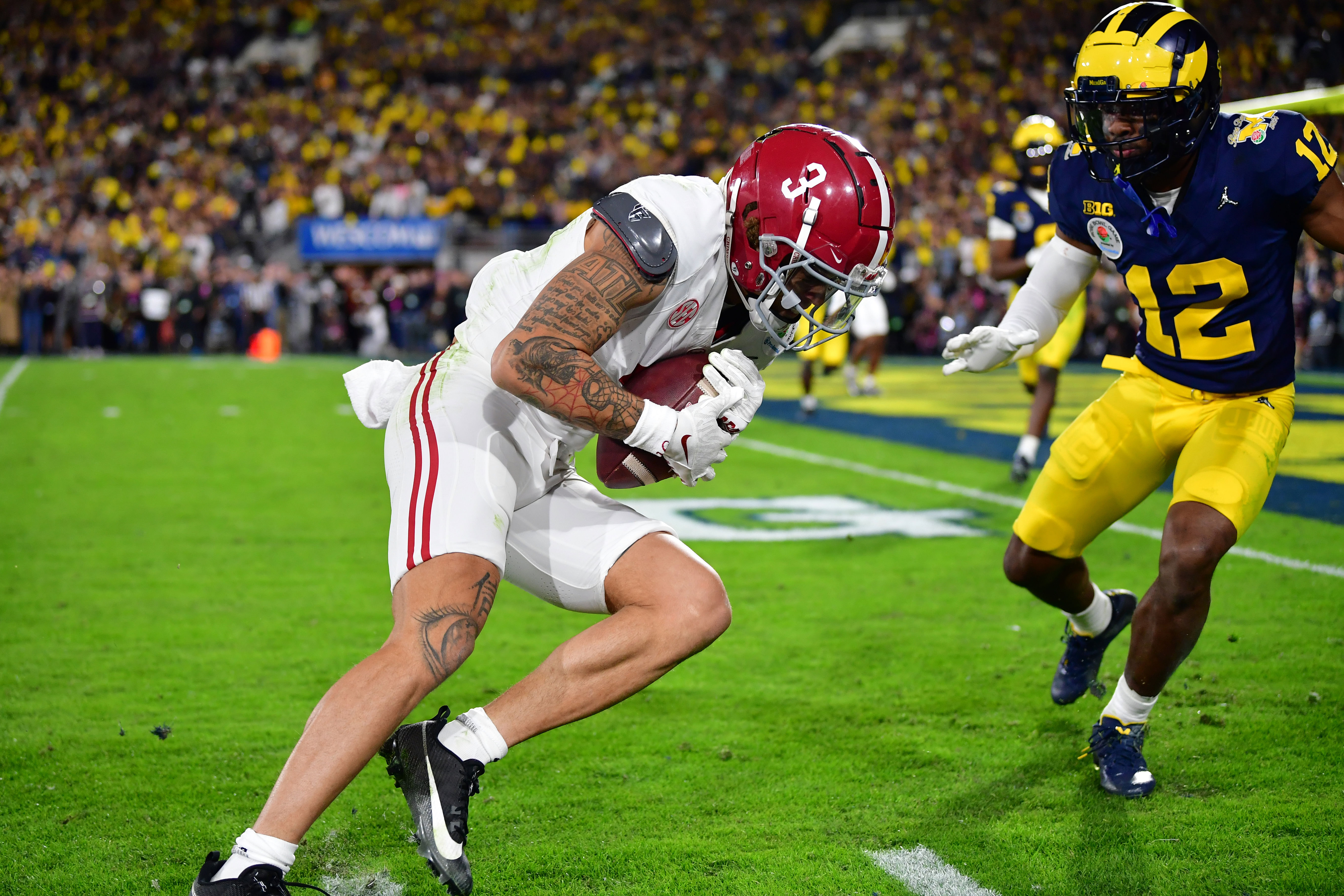 Alabama WR Jermaine Burton could be a second day NFL Draft pick.