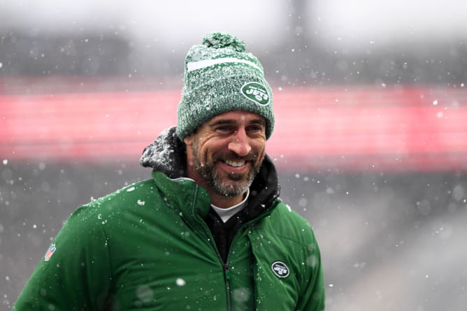 Jets GM provides Aaron Rodgers injury update at post-NFL Draft presser