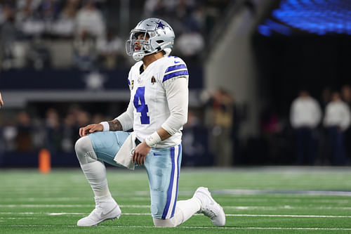 Dak Prescott at NFC Wild Card Round-Green Bay Packers at Dallas Cowboys