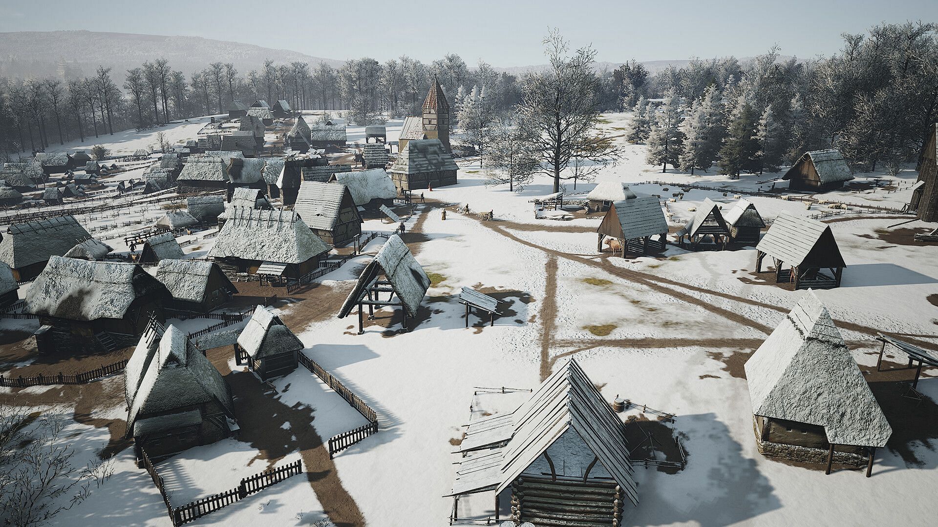 Tips to survive winter in Manor Lords (Image via Hooded Horse)