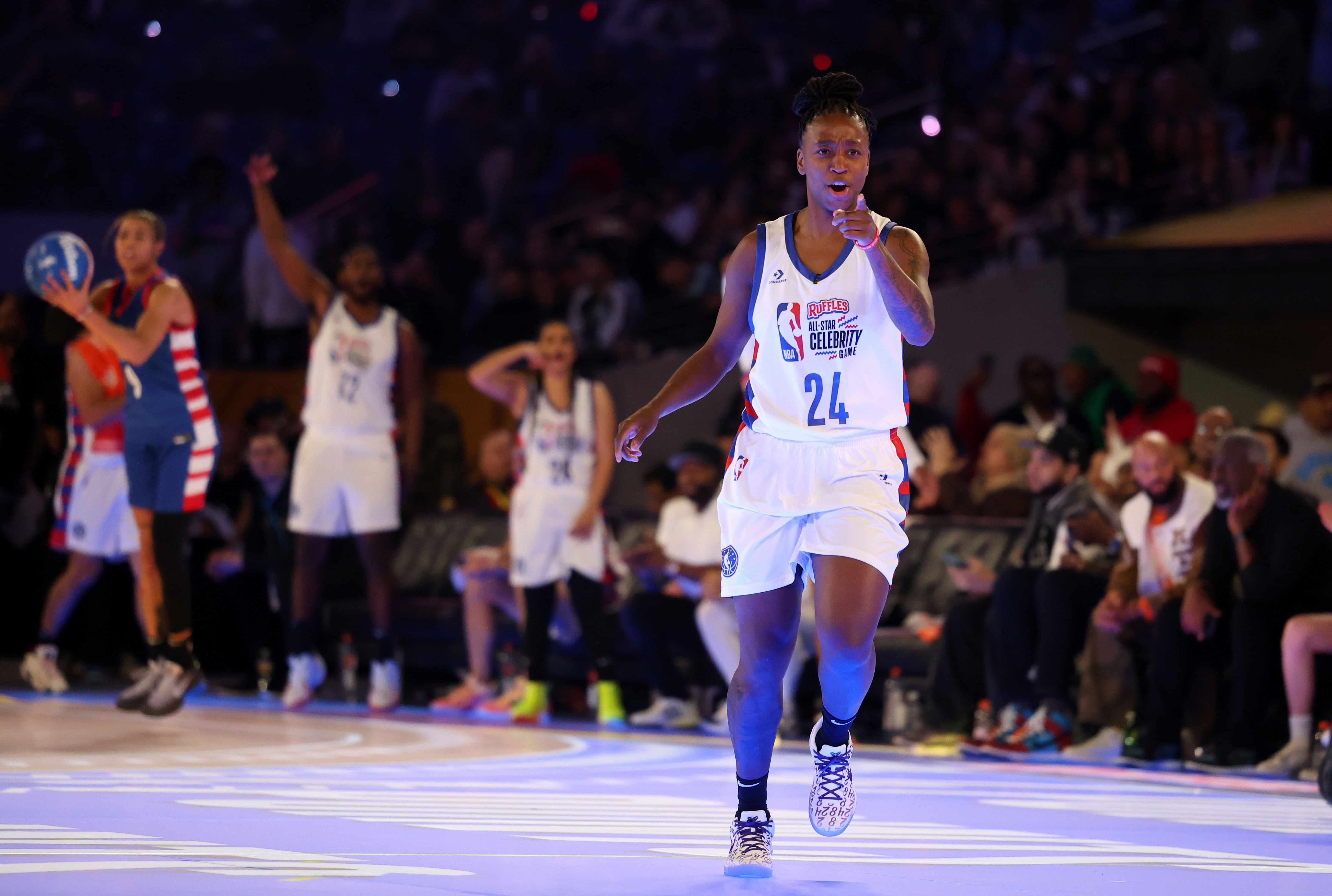 NBA: All Star Celebrity Game-Shannon at Stephen A