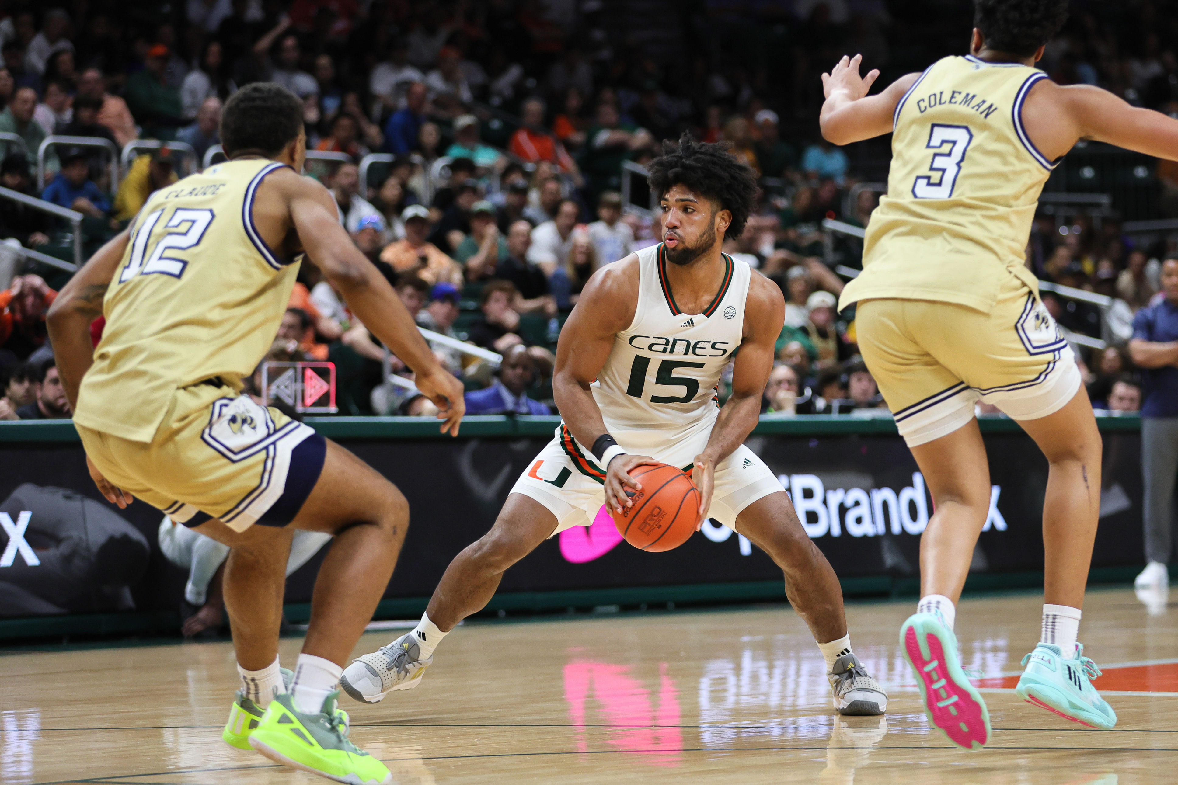 Norchad Omier played for 31 games this past season for Miami and averaged 17.0 ppg, 10.0 rpg, 1.5 spg and 1.2 apg. He shot 55.2% from the field, including a 35.3% clip from the 3-point range.