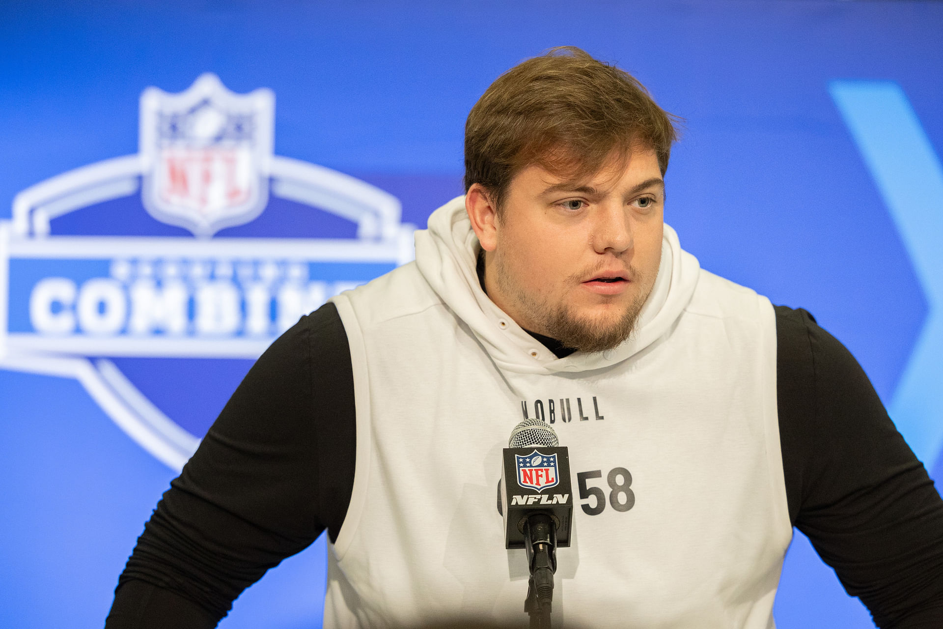 Jackson Powers-Johnson at 2024 NFL Combine