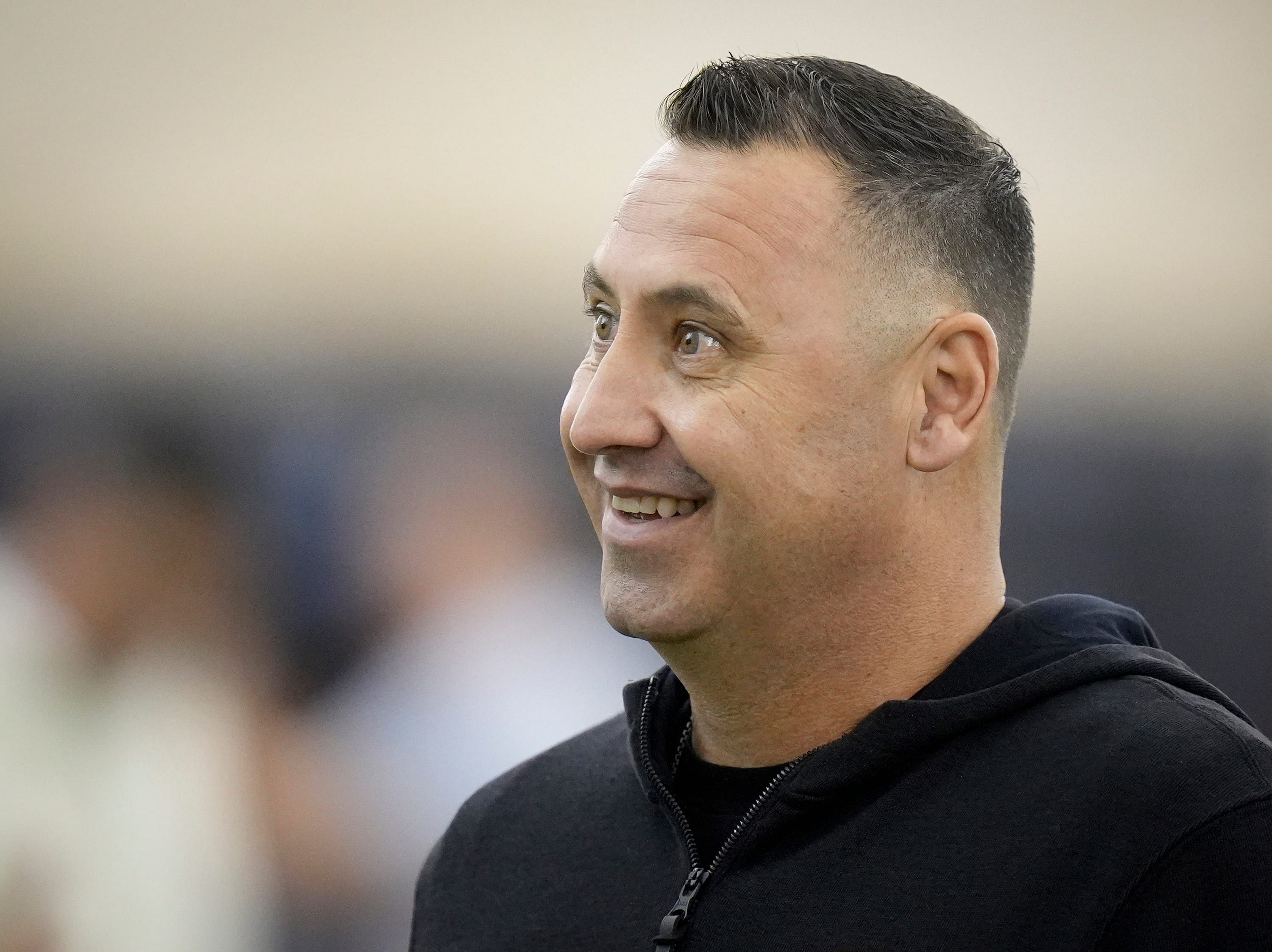 Texas coach Steve Sarkisian has plenty to smile about heading into the Longhorns&#039; spring game.