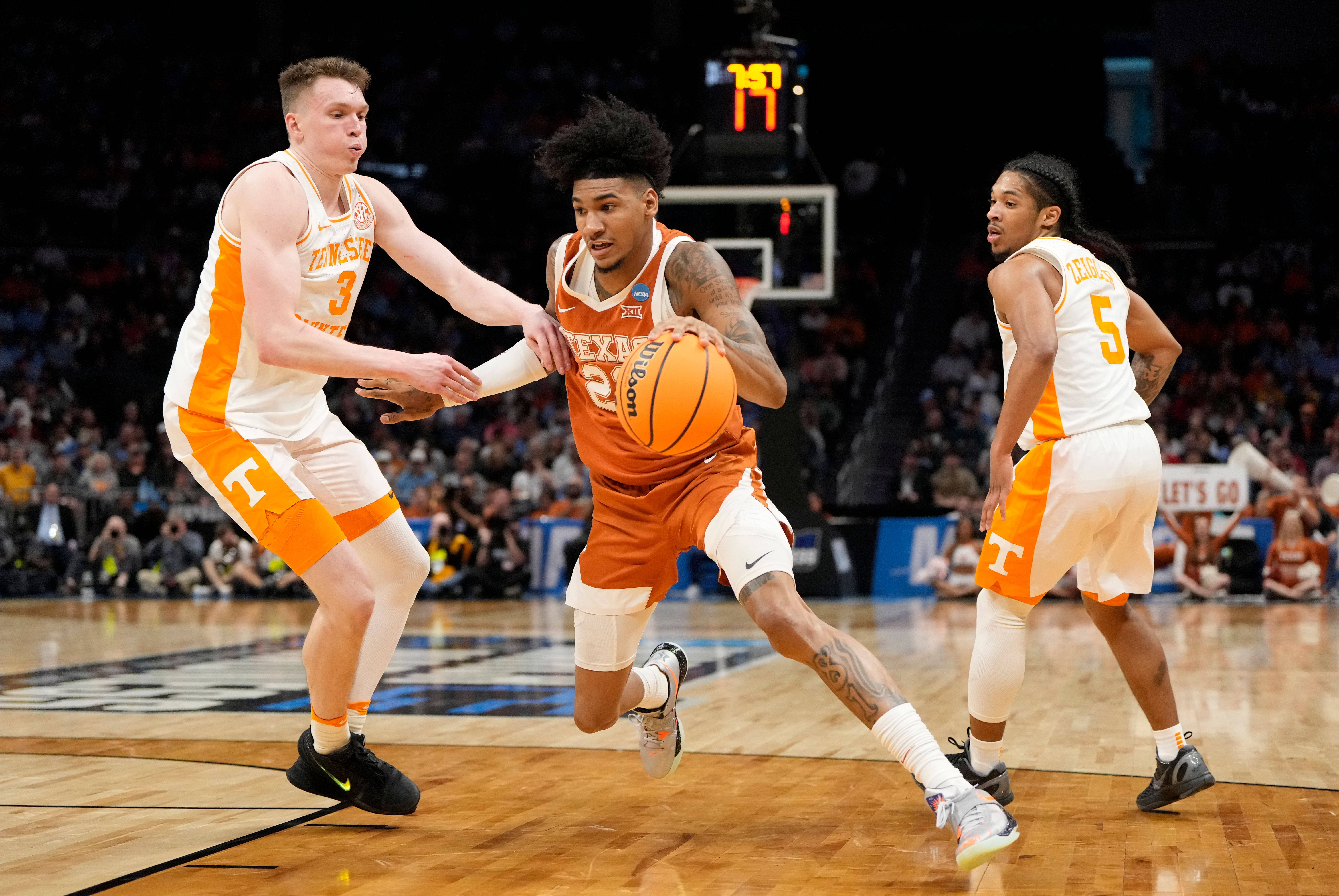 Dillon Mitchell played well as a power forward for Texas last season. He averaged 9.6 ppg and 7.5 rpg while shooting 58.5% from the field.