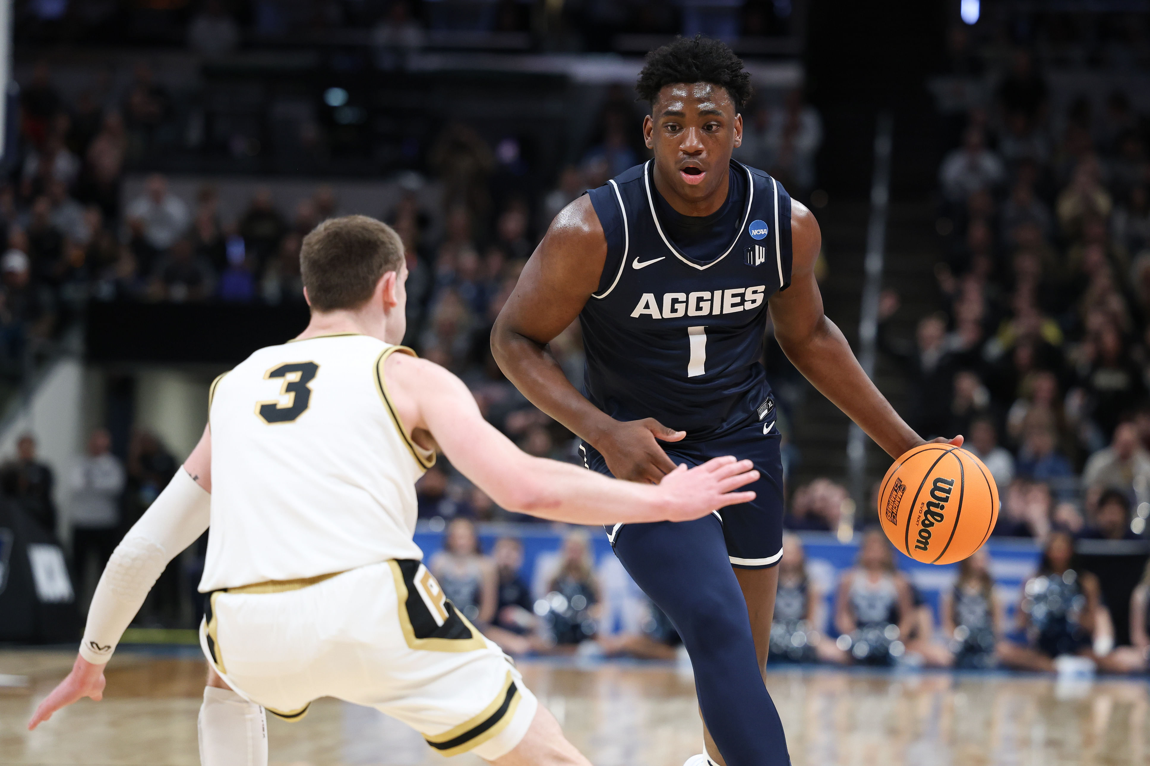 Great Osobor helped Utah State secure the Mountain West regular-season title and qualify for the NCAA Tournament.