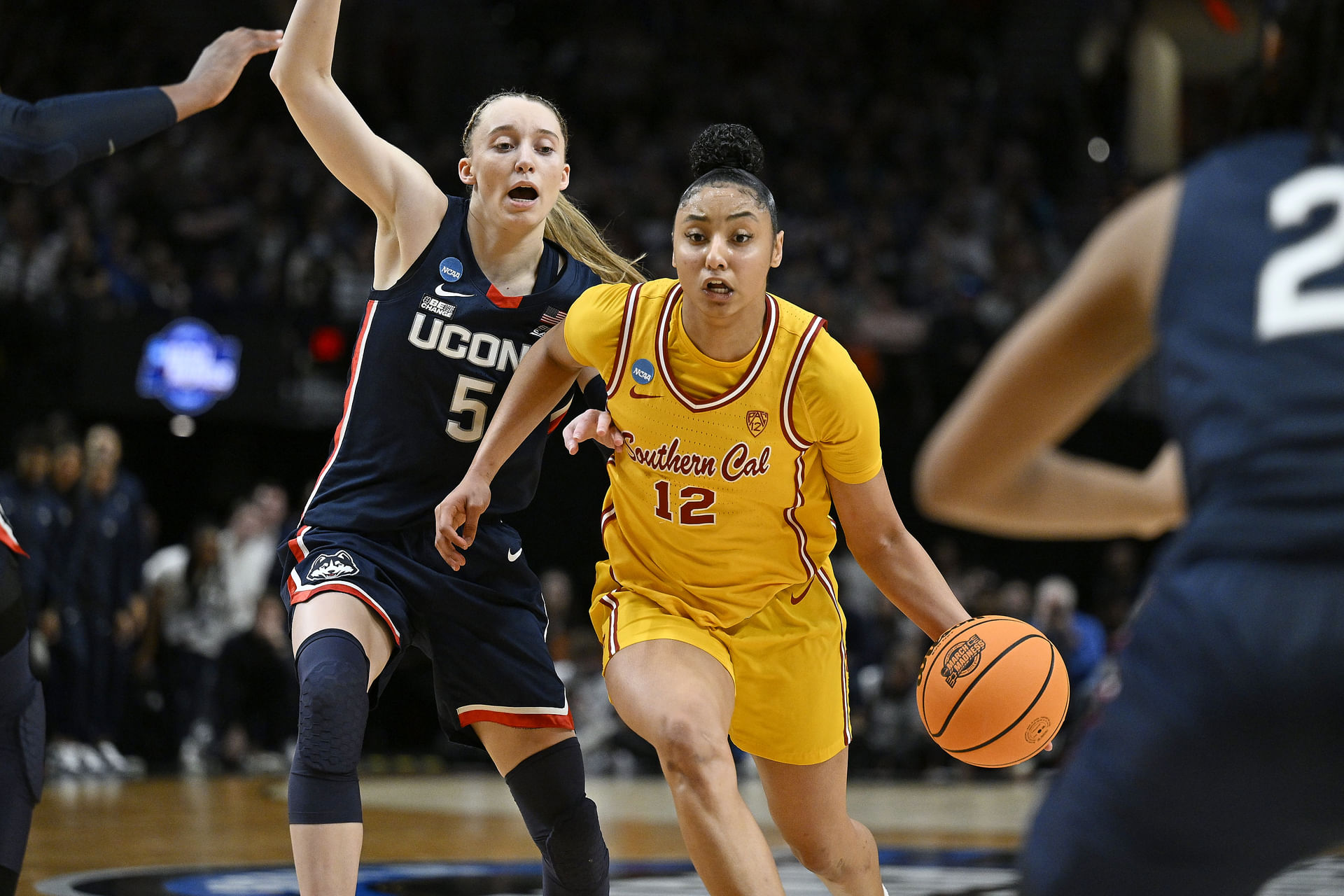 USC Trojans guard JuJu Watkins drives to the basket.