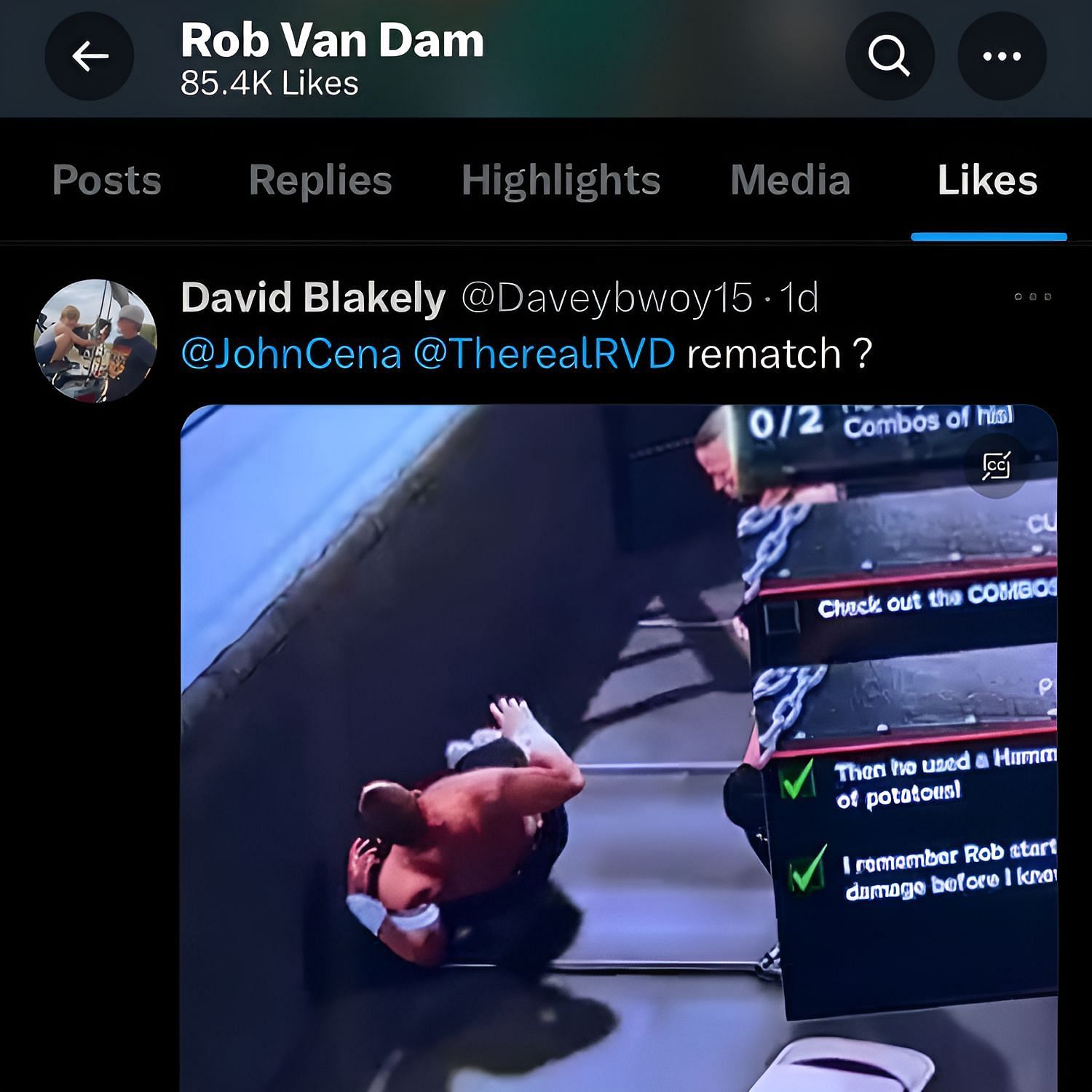 Rob Van Dam liked this post