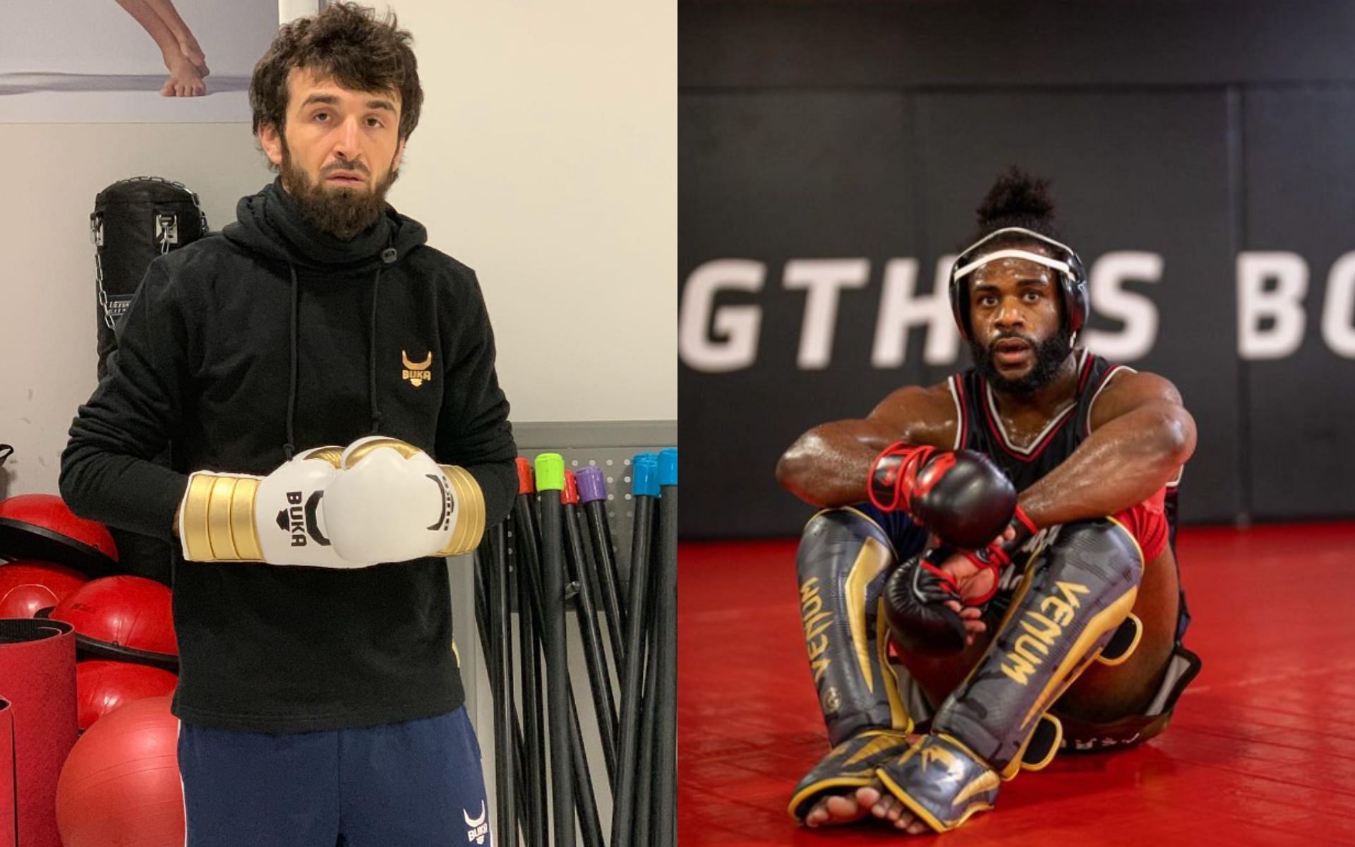 Aljamain Sterling (right) says that Zabit Magomedsharipov (left) knocked him out in training in 2017 [Images Courtesy: @zabit_magomedovsharipov and @funkmastermma on Instagram]