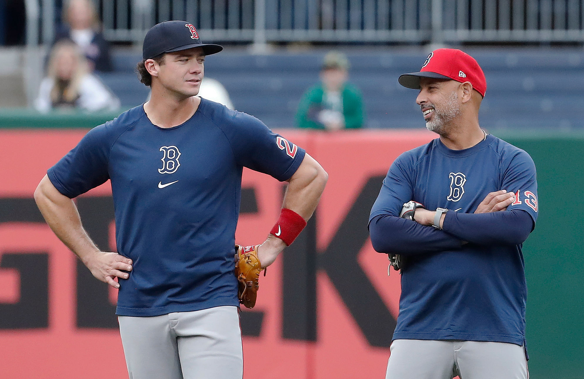 Boston Red Sox - Bobby Dalbec and Alex Cora (Image via USA Today)