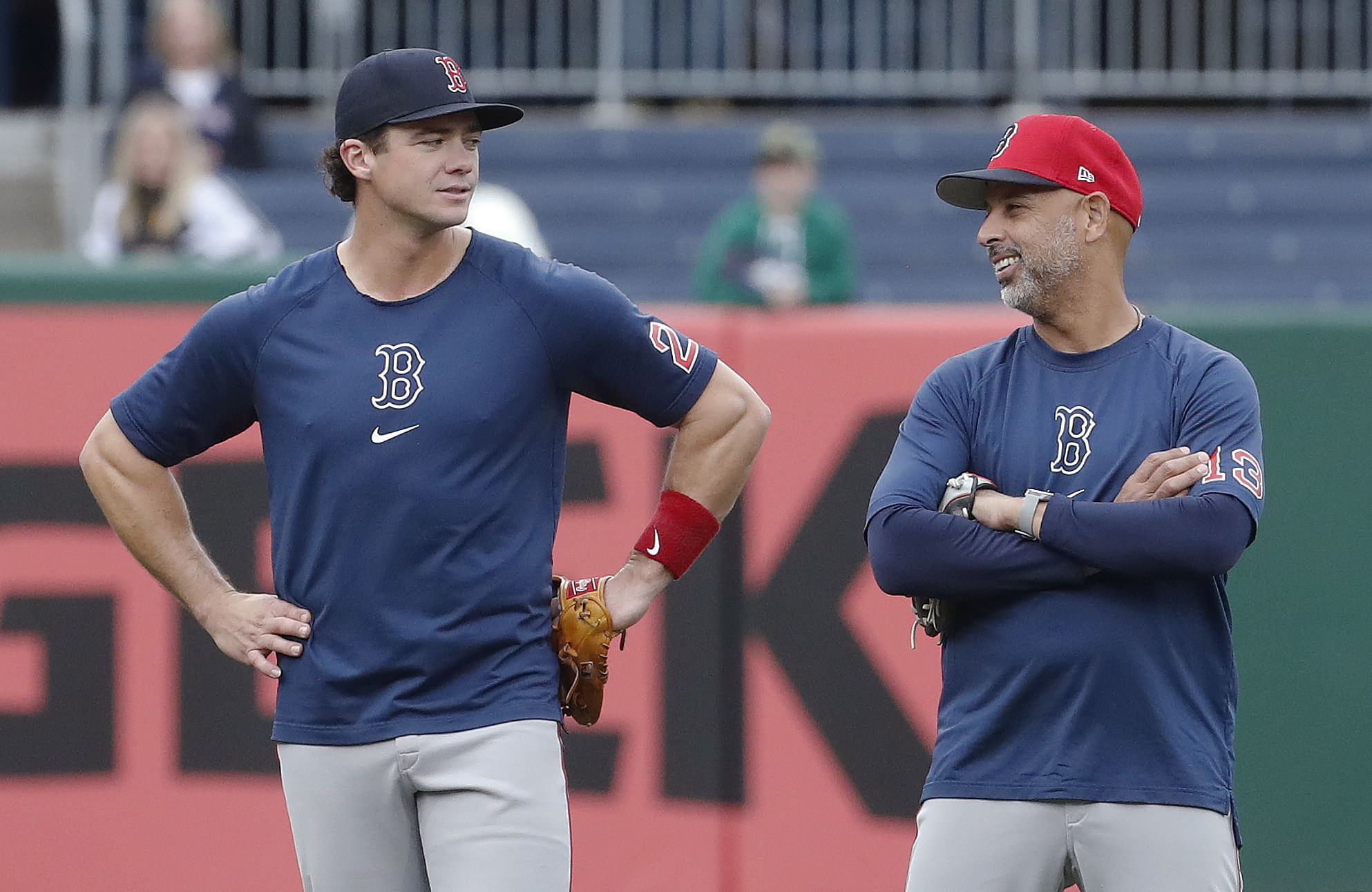 Boston Red Sox - Bobby Dalbec and Alex Cora (Image via USA Today)