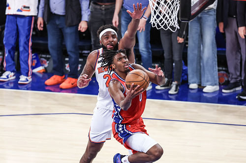 Tyrese Maxey's improved scoring and playmaking helped him net the NBA Most Improved Player Award