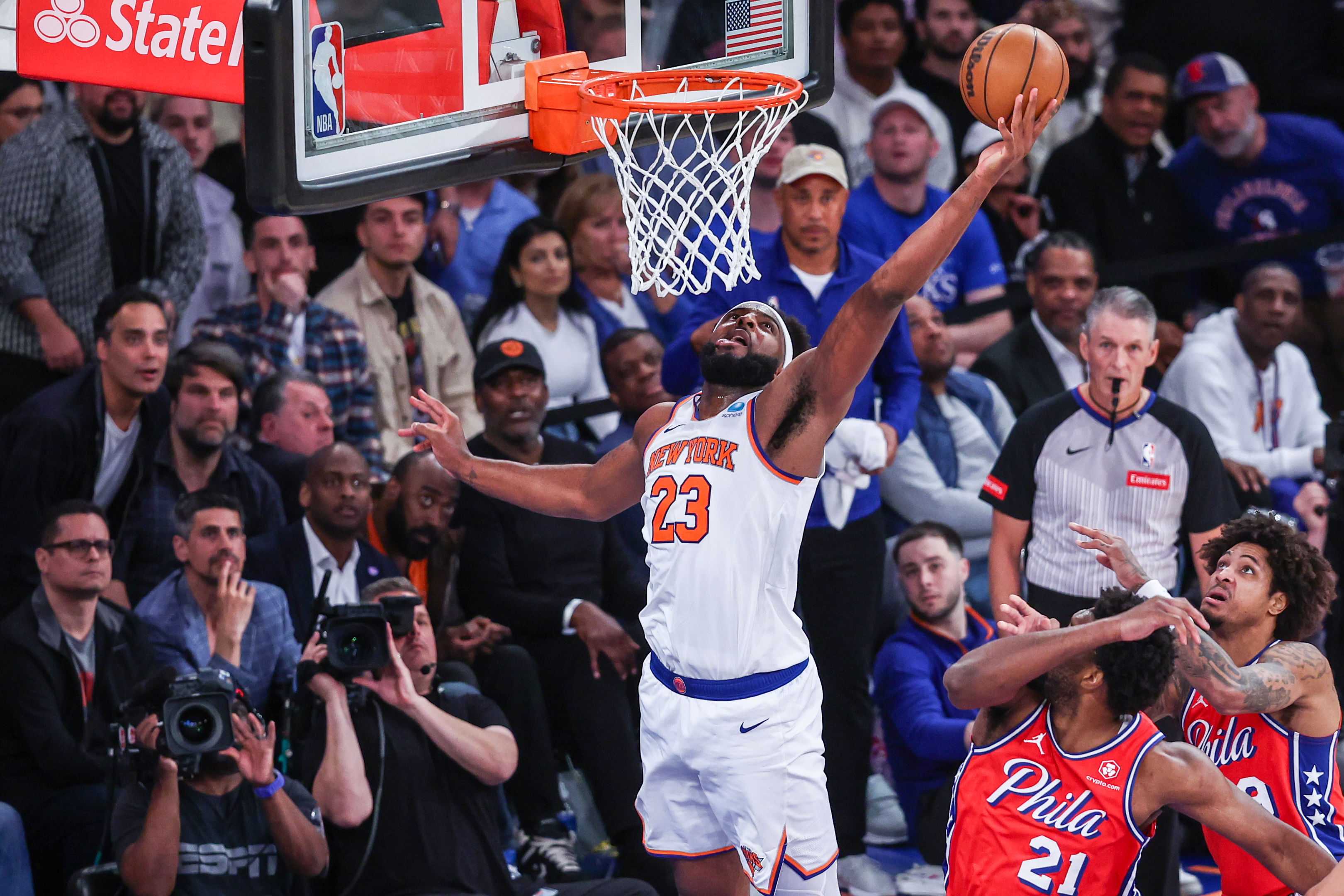 NBA: Playoffs-Philadelphia 76ers at New York Knicks