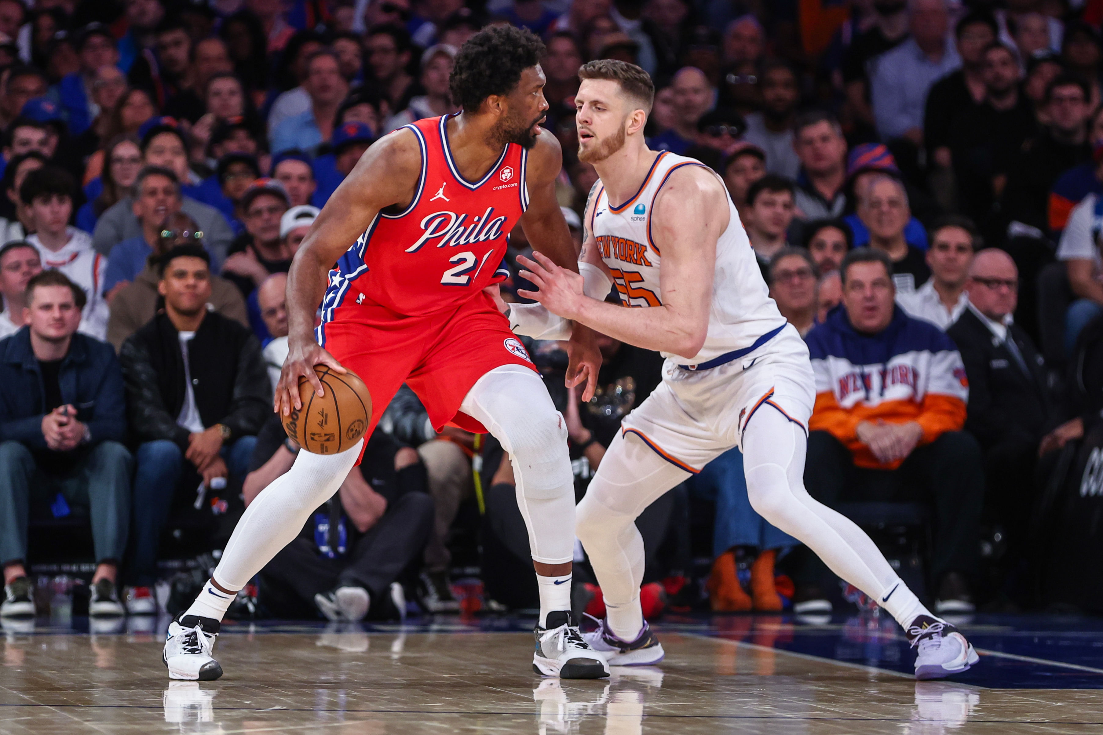 NBA: Playoffs-Philadelphia 76ers at New York Knicks