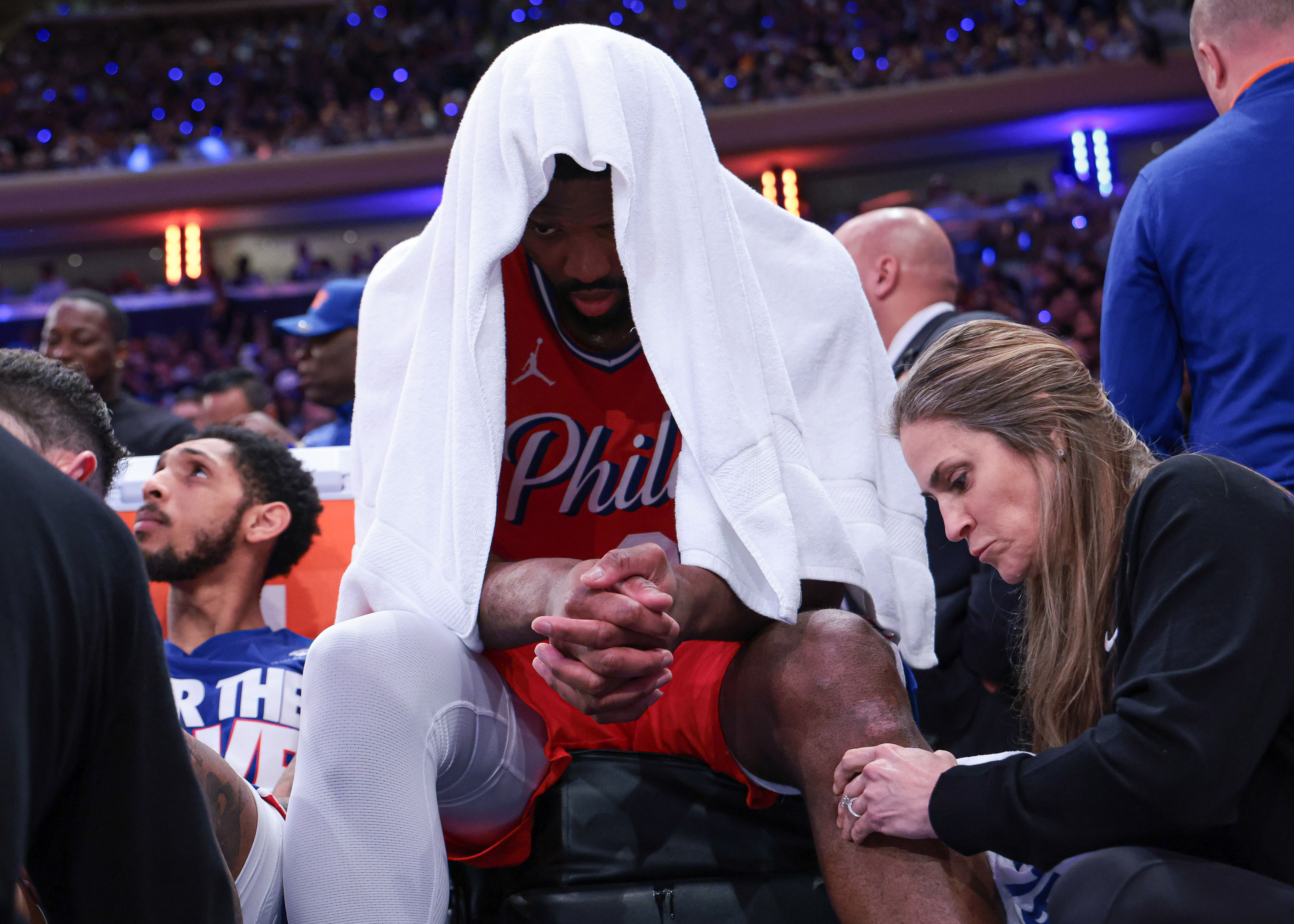 NBA: Playoffs-Philadelphia 76ers at New York Knicks