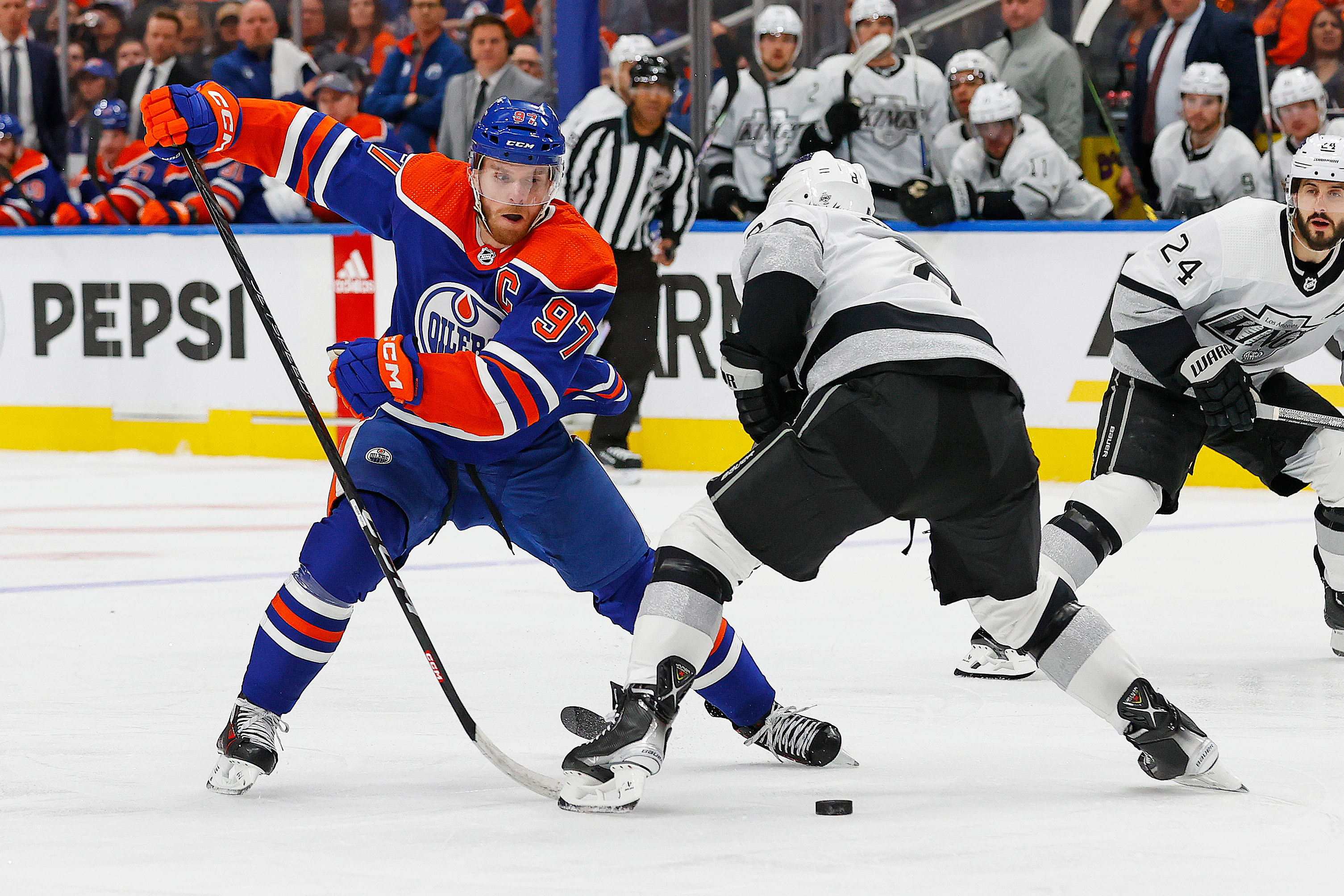 NHL: Stanley Cup Playoffs-Los Angeles Kings at Edmonton Oilers