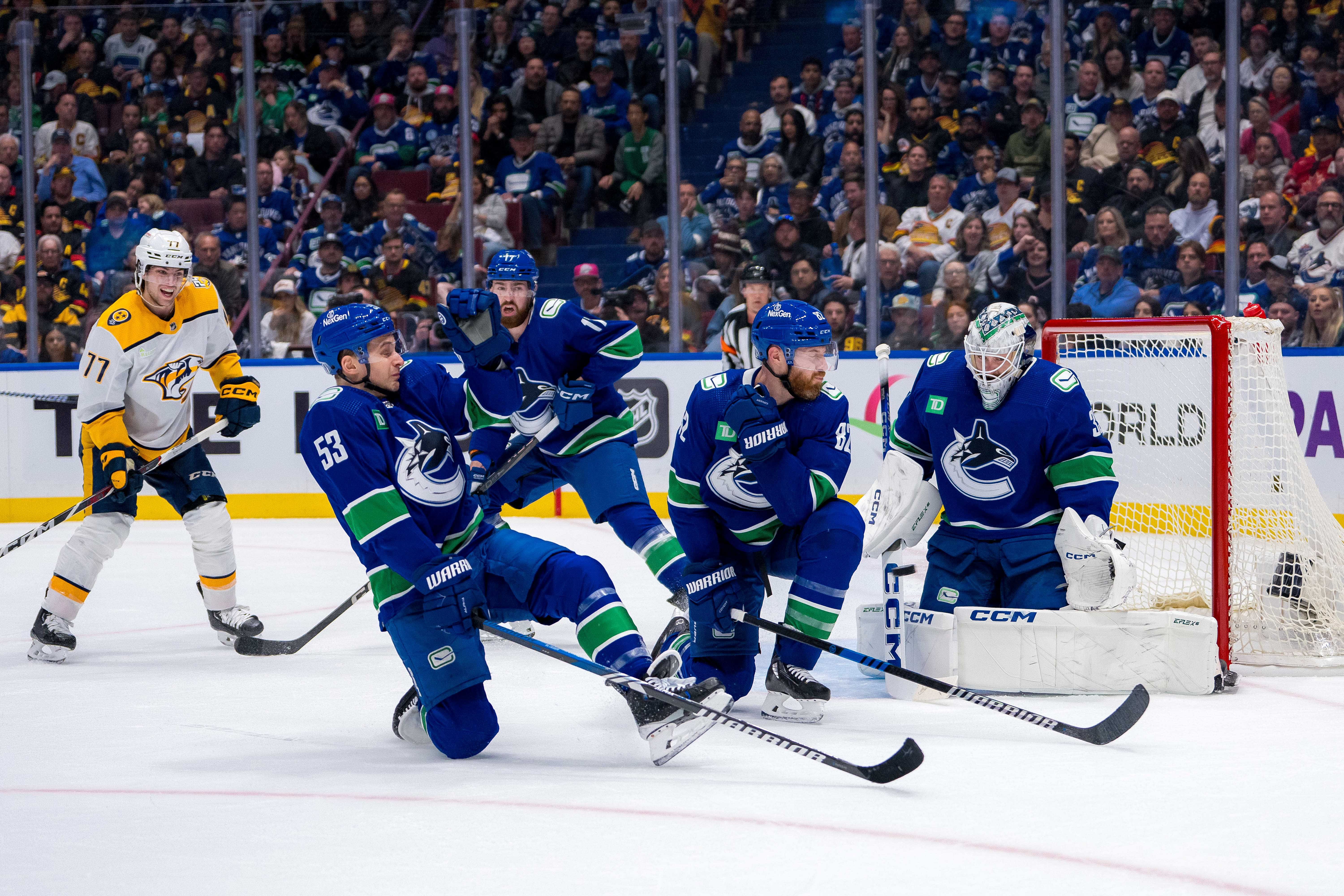 NHL: Stanley Cup Playoffs-Nashville Predators at Vancouver Canucks