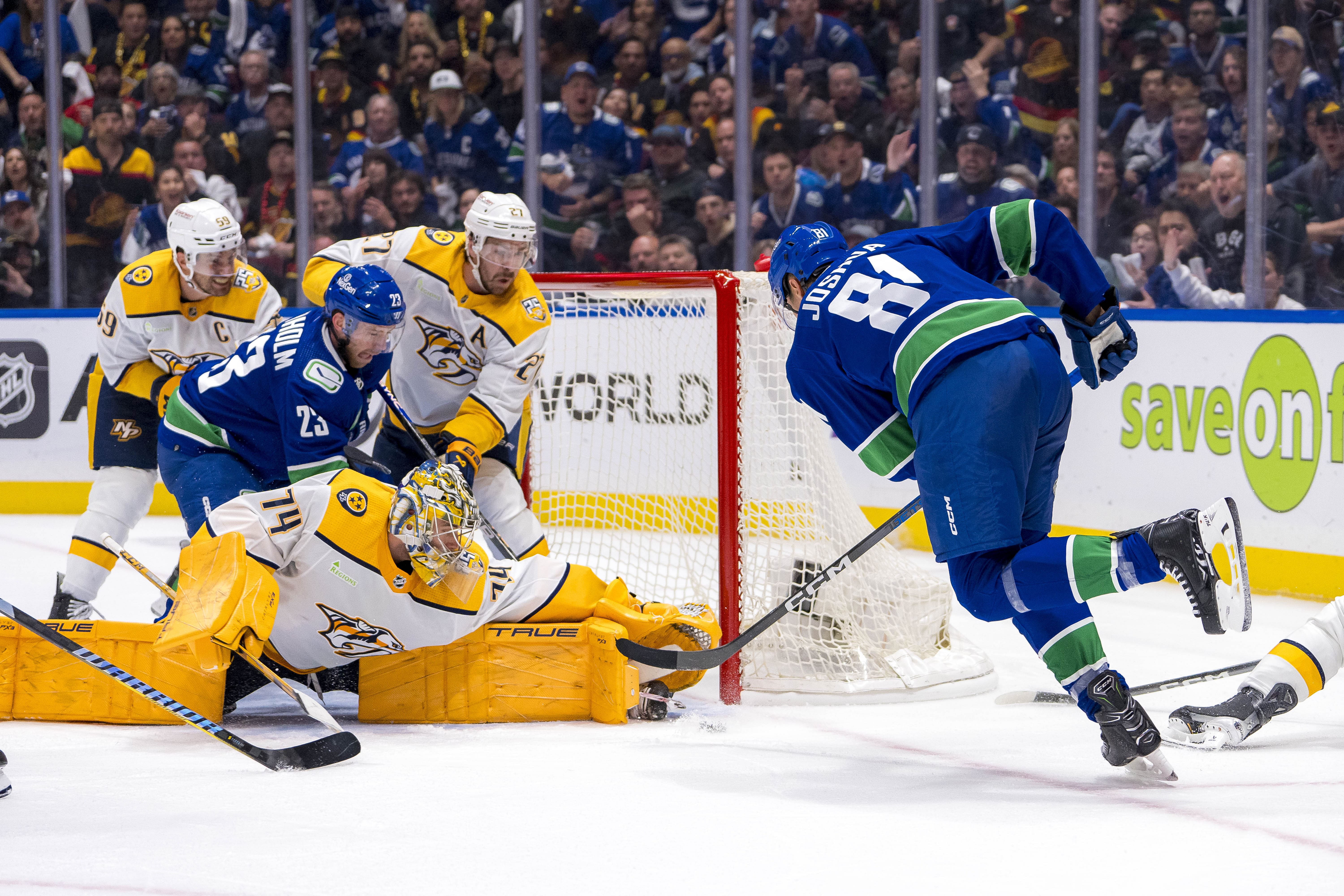 NHL: Stanley Cup Playoffs - Nashville Predators at Vancouver Canucks