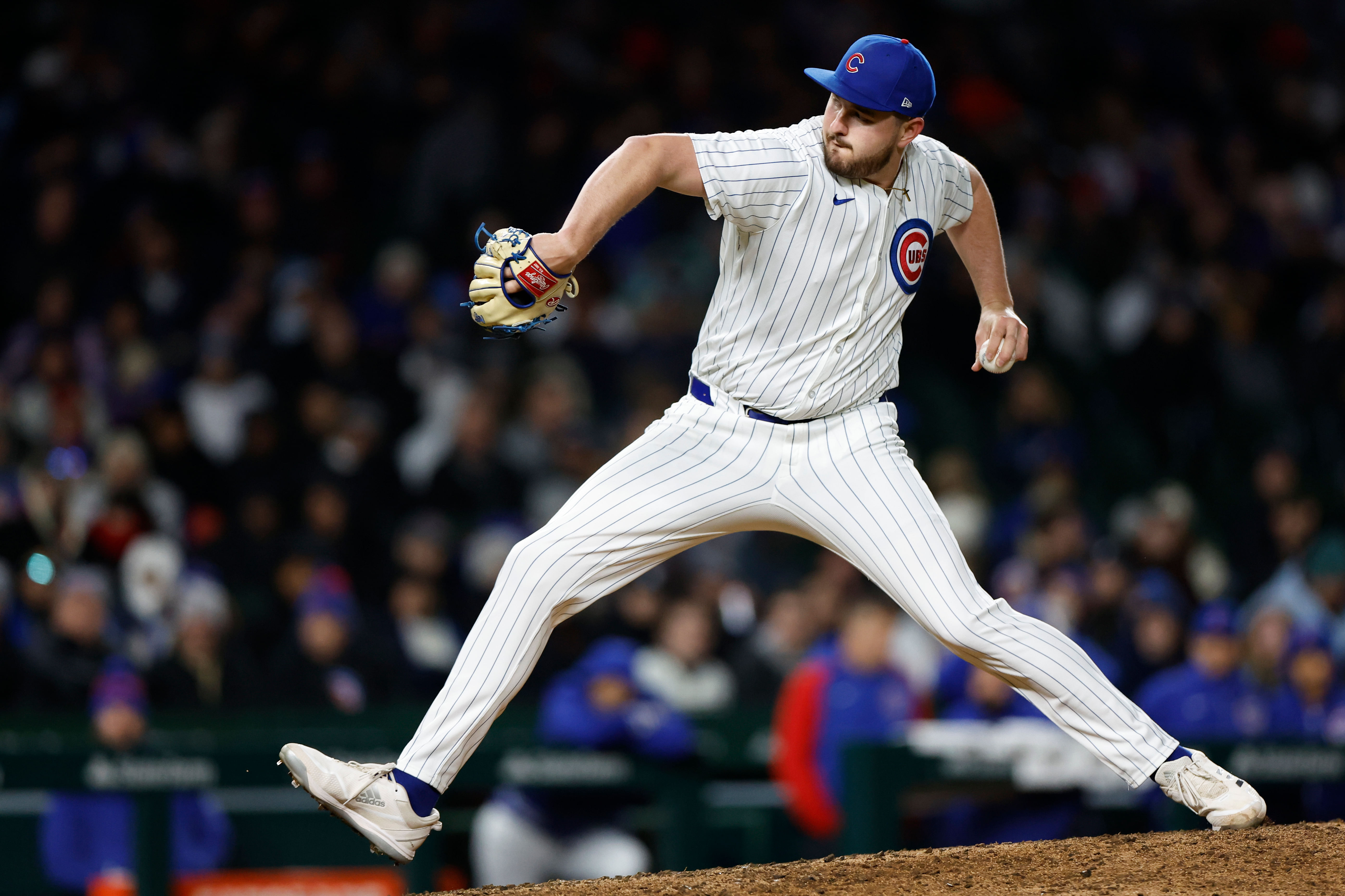 The second glove brought to Luke Little also featured an American flag.