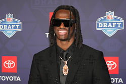 Marvin Harrison Jr. pays tribute to Hall of Famer father with stunning chain to complete 2024 NFL Draft outfit